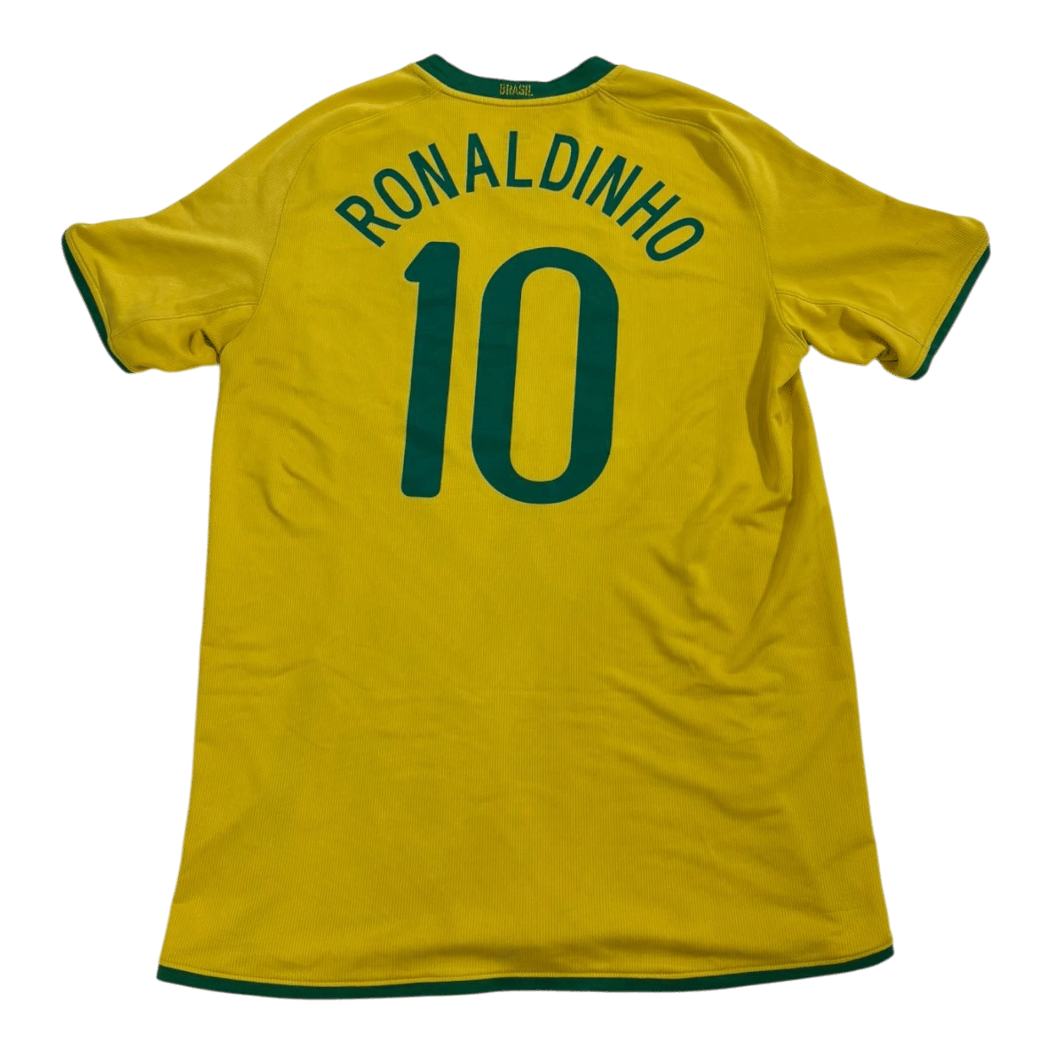 Vintage Nike Brazil Yellow Ronaldinho #10 Jersey