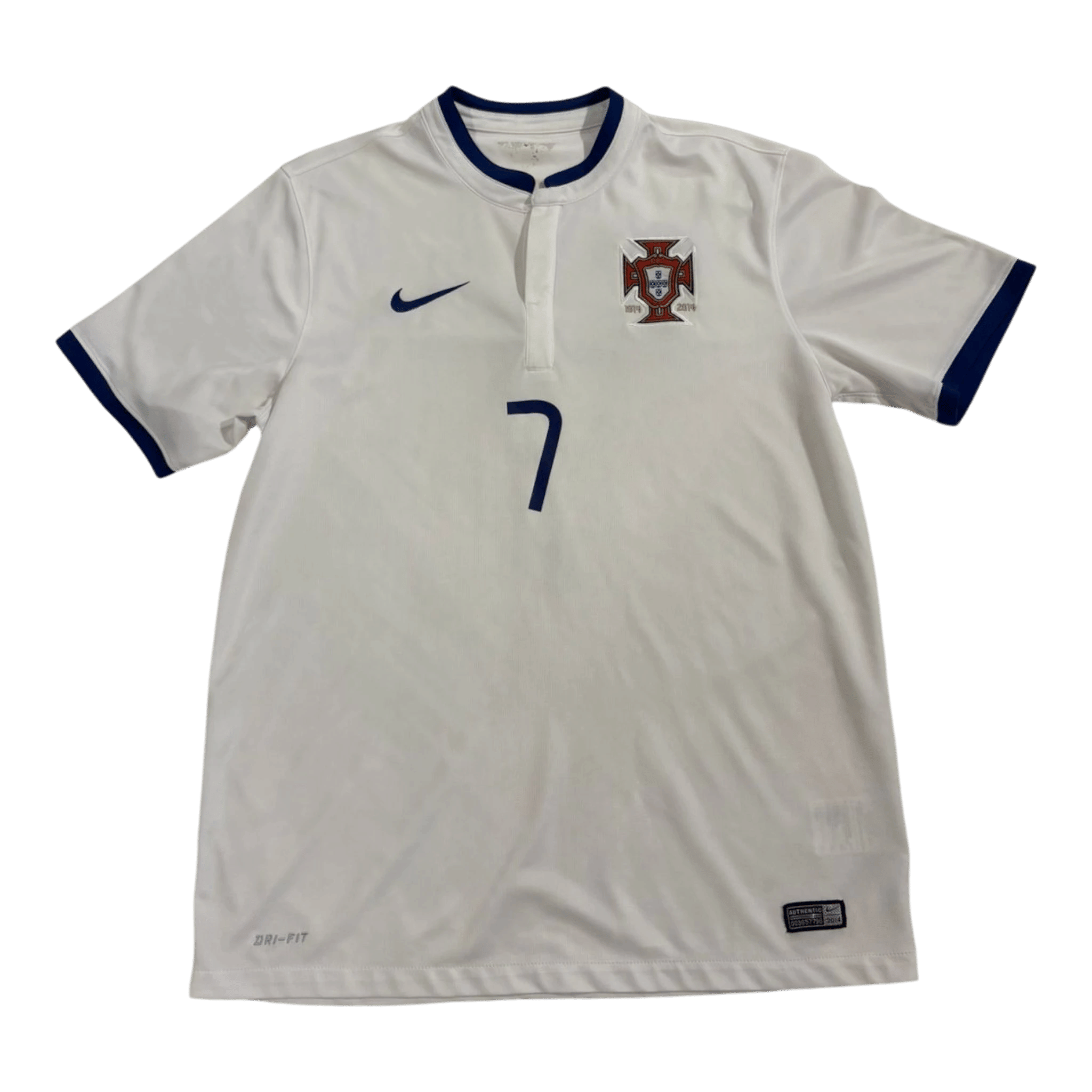 Vintage Nike Portugal White Ronaldo Jersey