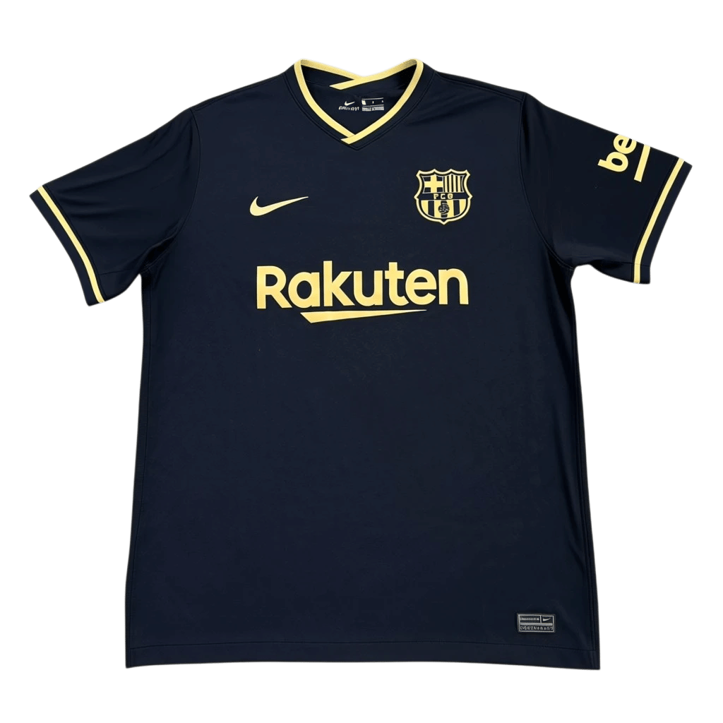 Vintage Nike FC Barcelona 20/21 Fan Edition Jersey Black Gold