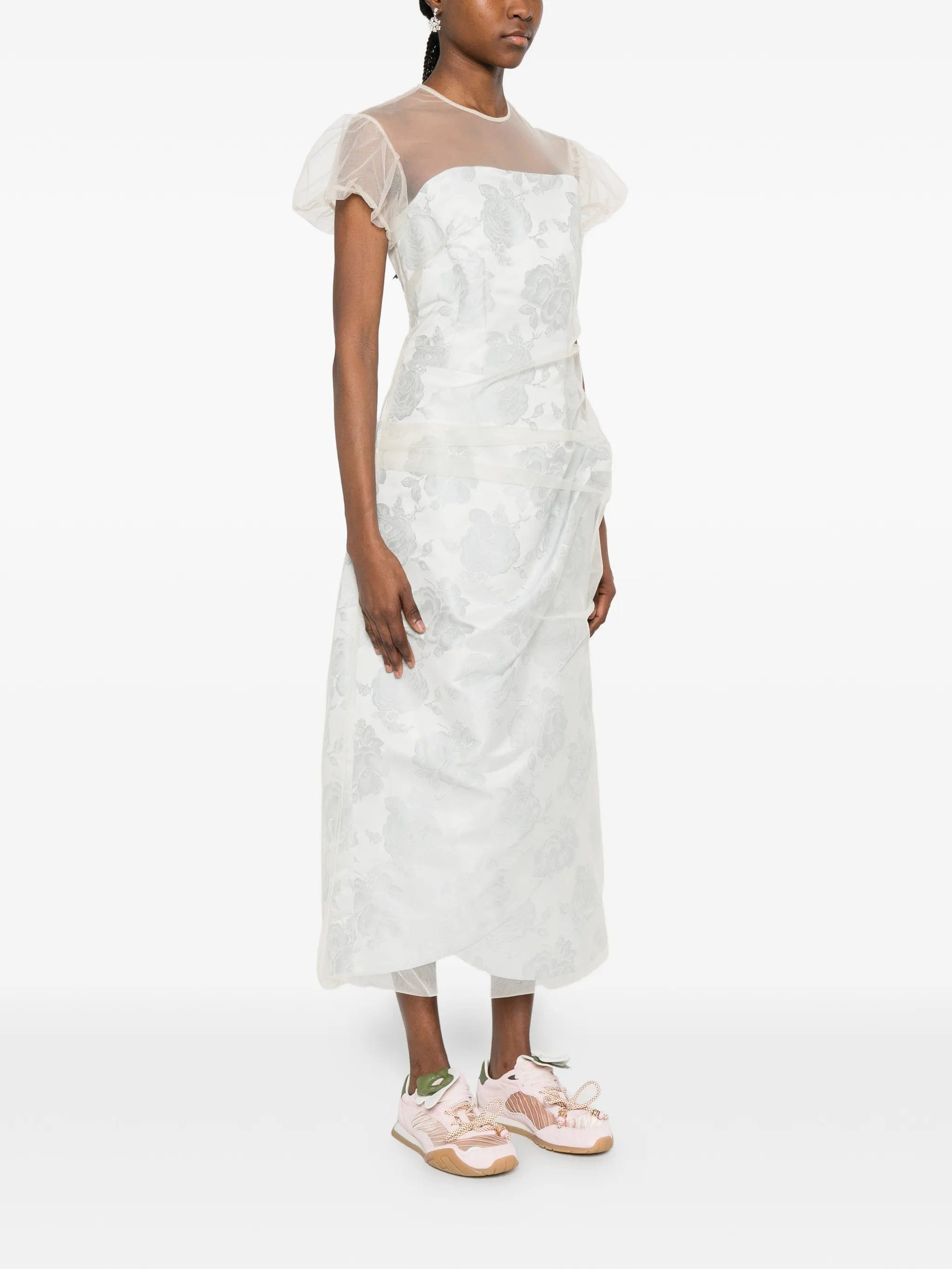 Simone Rocha layered gathered midi dress