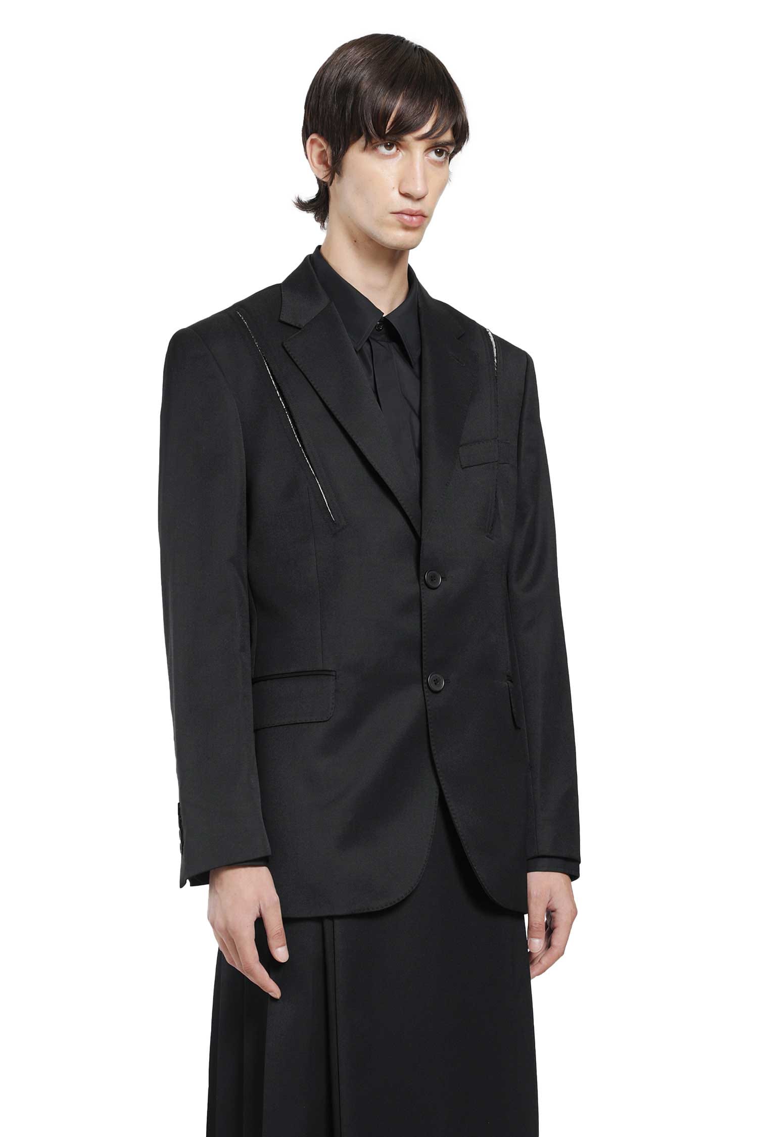 Simone ROCHA Structured Slash Blazer with Daisy