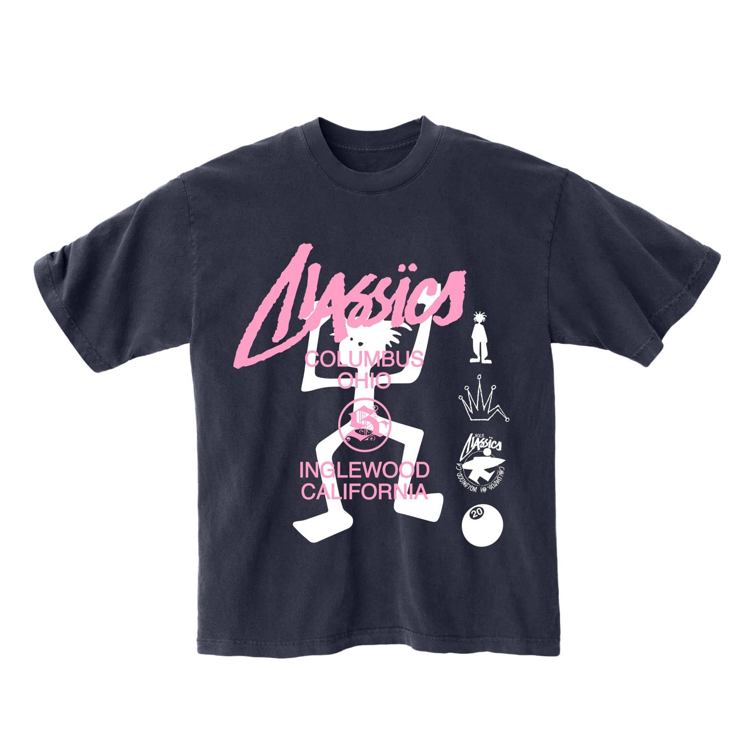 Kingsrowe x Sole Classics Stussy Man T - Shirt Dolphin Blue