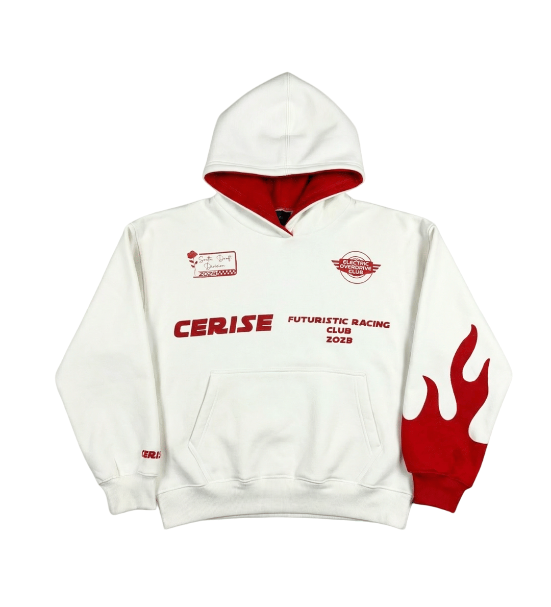 Cerise Clothing THE NO 10 FLAME RACER HOODIE
