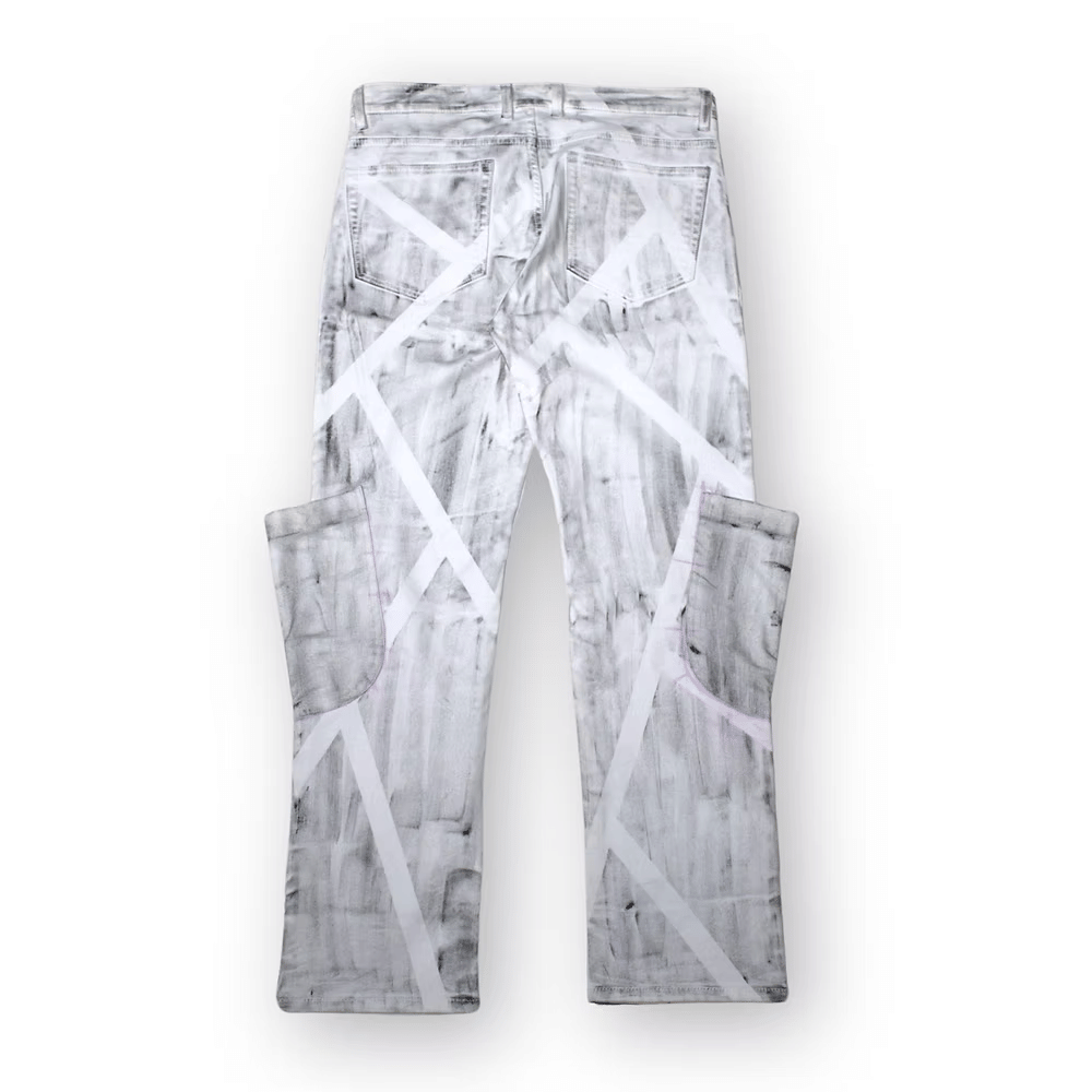 Gauddly Ghost hand painted denim jeans