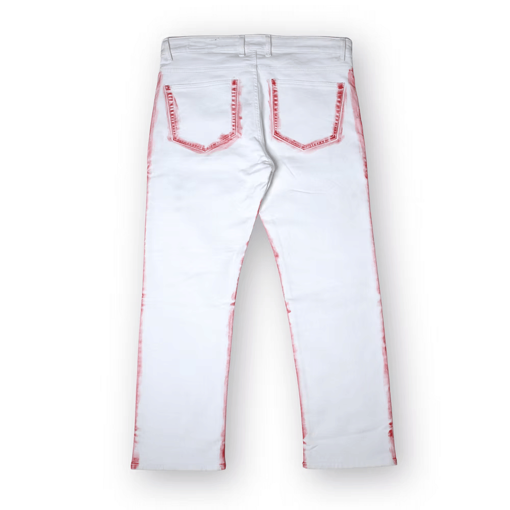 Gauddly Plague hand painted denim jeans