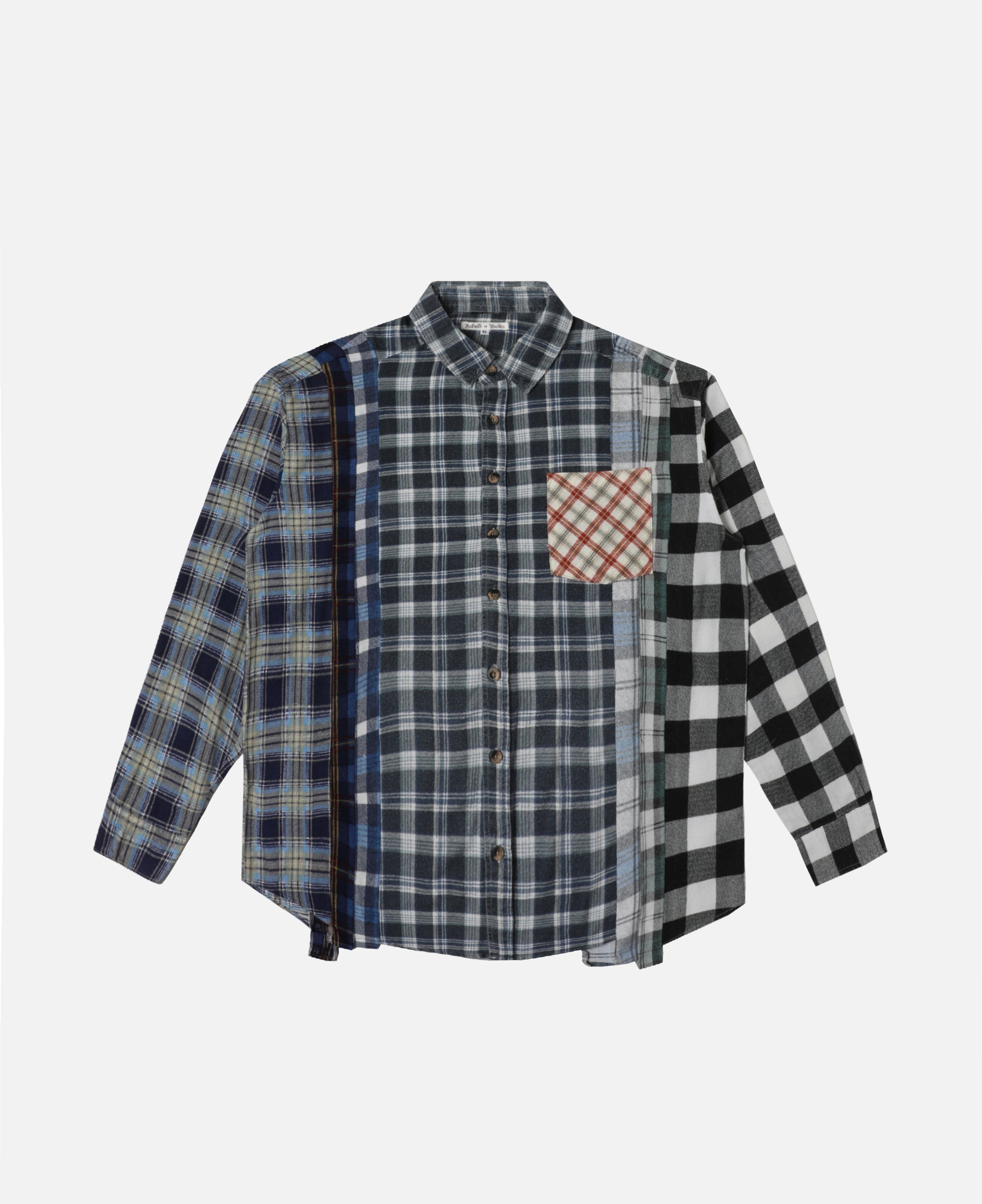Needles Flannel Shirt - 7 Cuts Shirt (Multi) (Size XL)