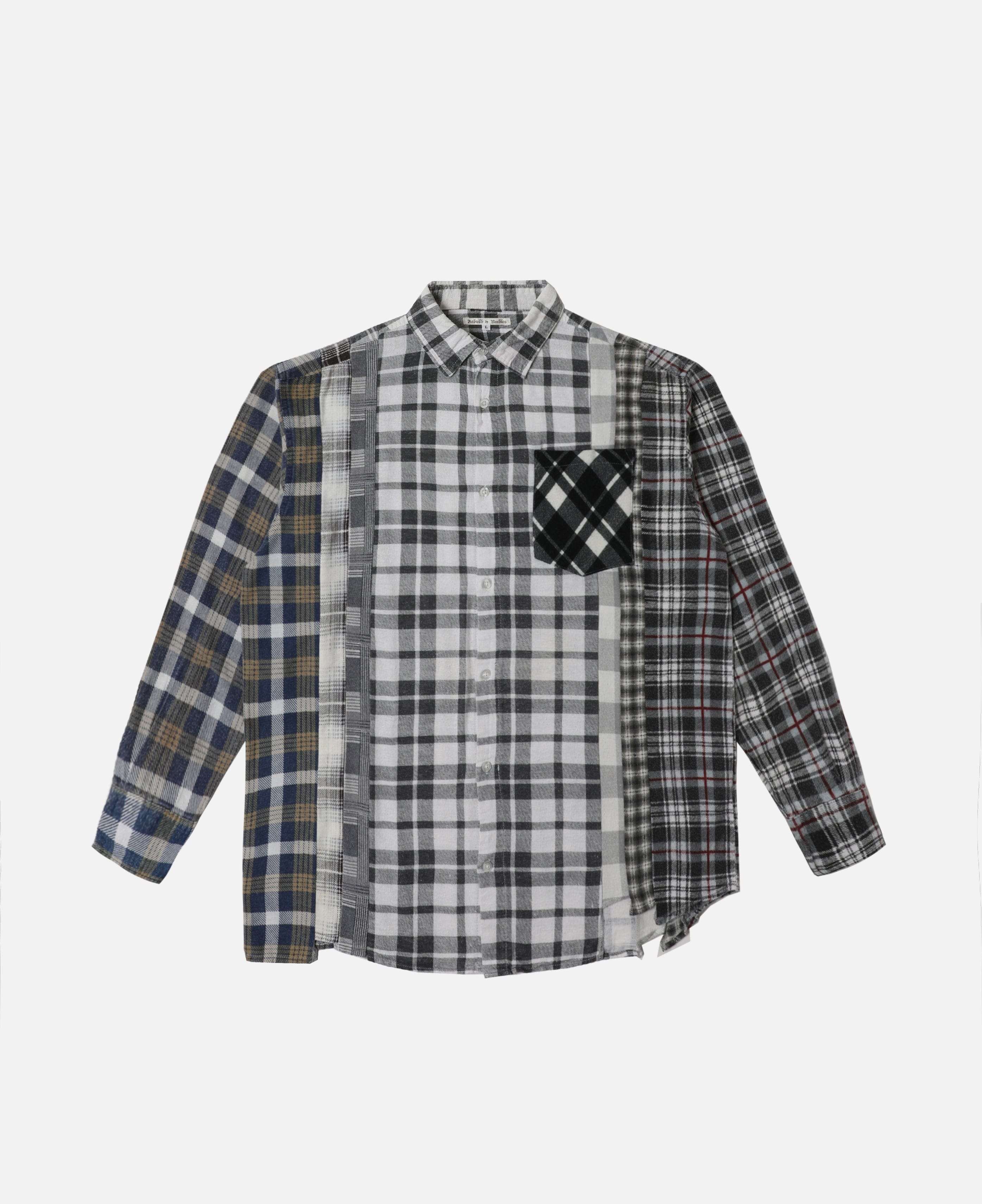 Needles Flannel Shirt - 7 Cuts Shirt (Multi) (Size L)
