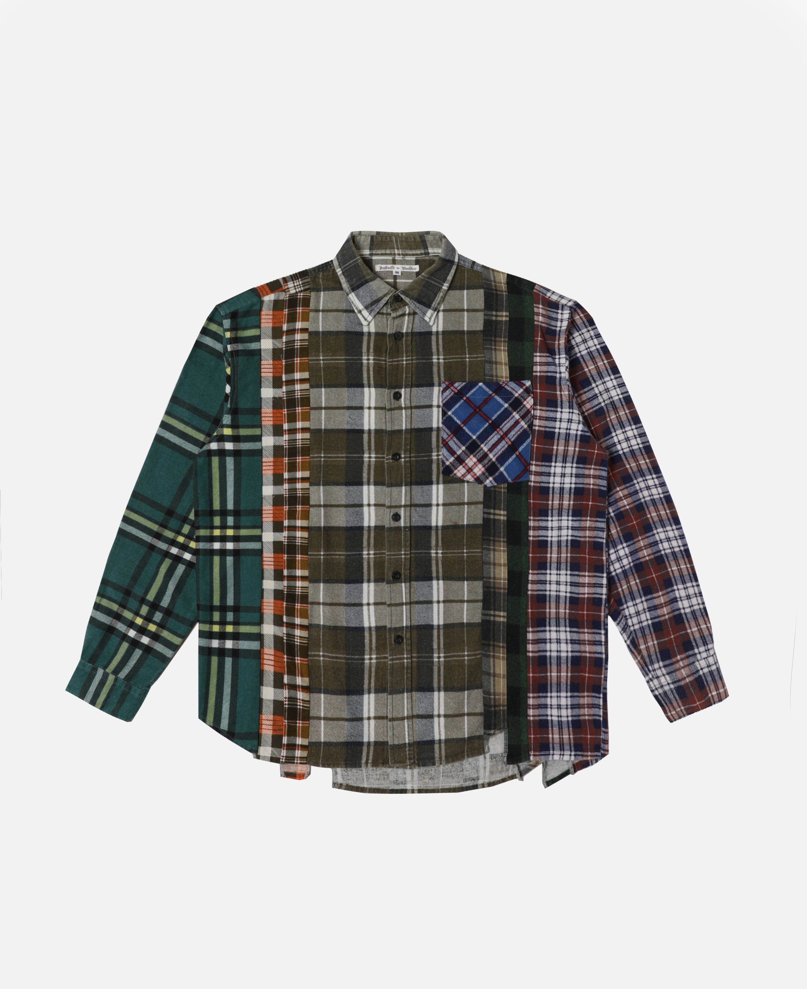 Needles Flannel Shirt - 7 Cuts Shirt (Multi) (Size M)