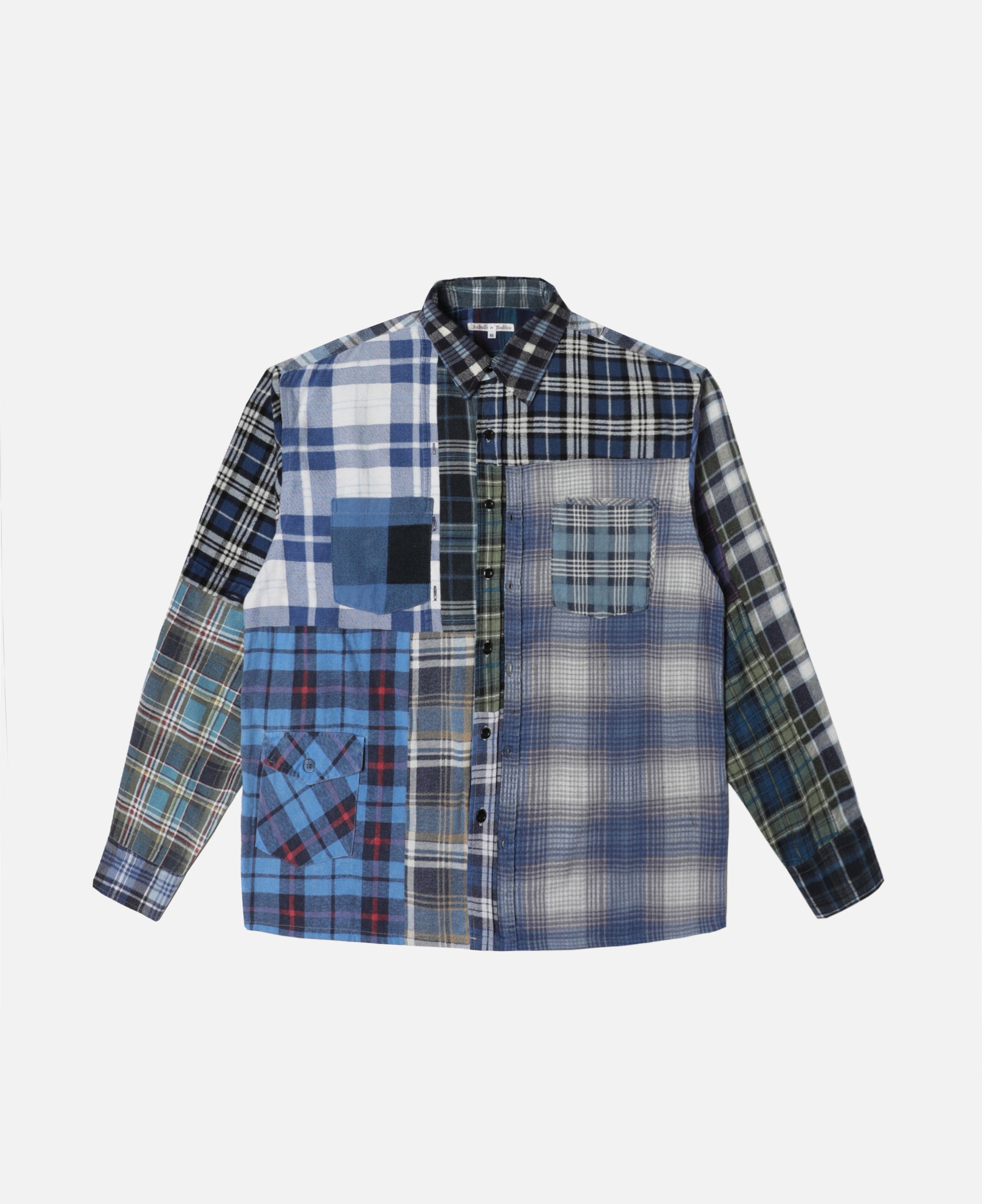 Needles Flannel Shirt - Straight Hem Shirt (Multi) (Size XL)