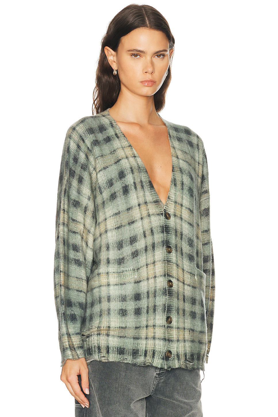 R13 Printed Oversized Cardigan