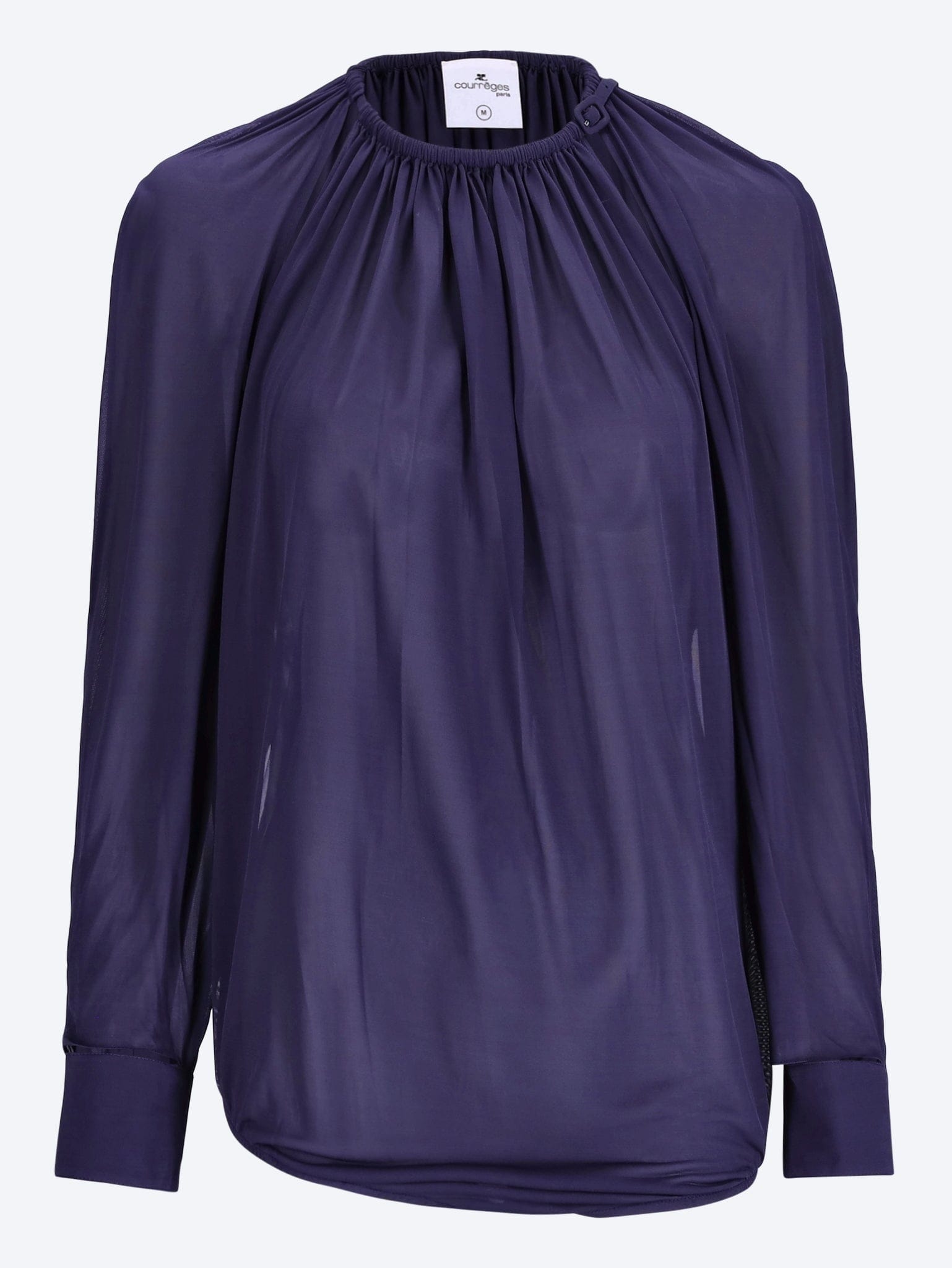 Courreges Cut out long sleeve jersey body