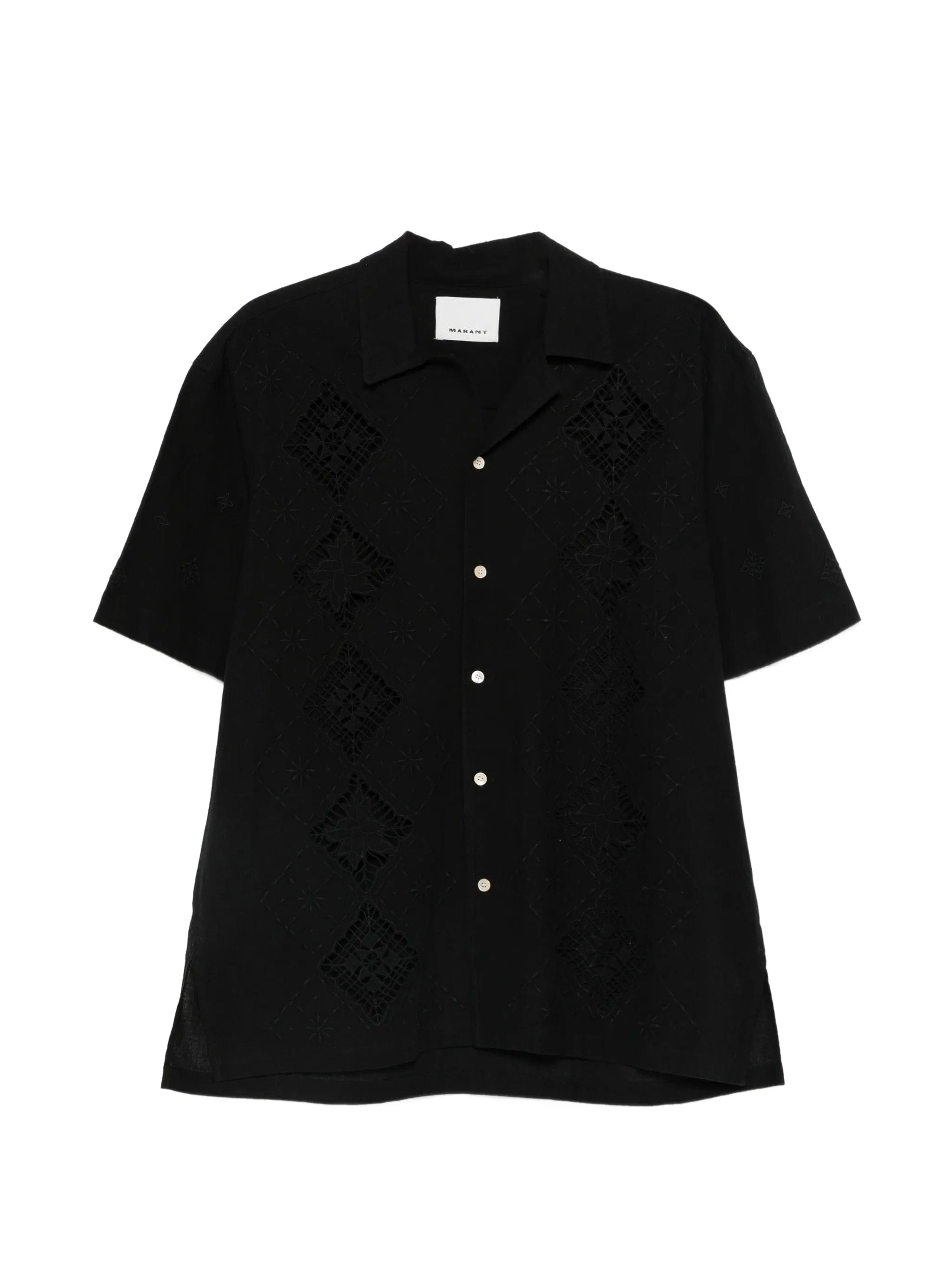 Marant Indy openwork short - sleeve shirt
