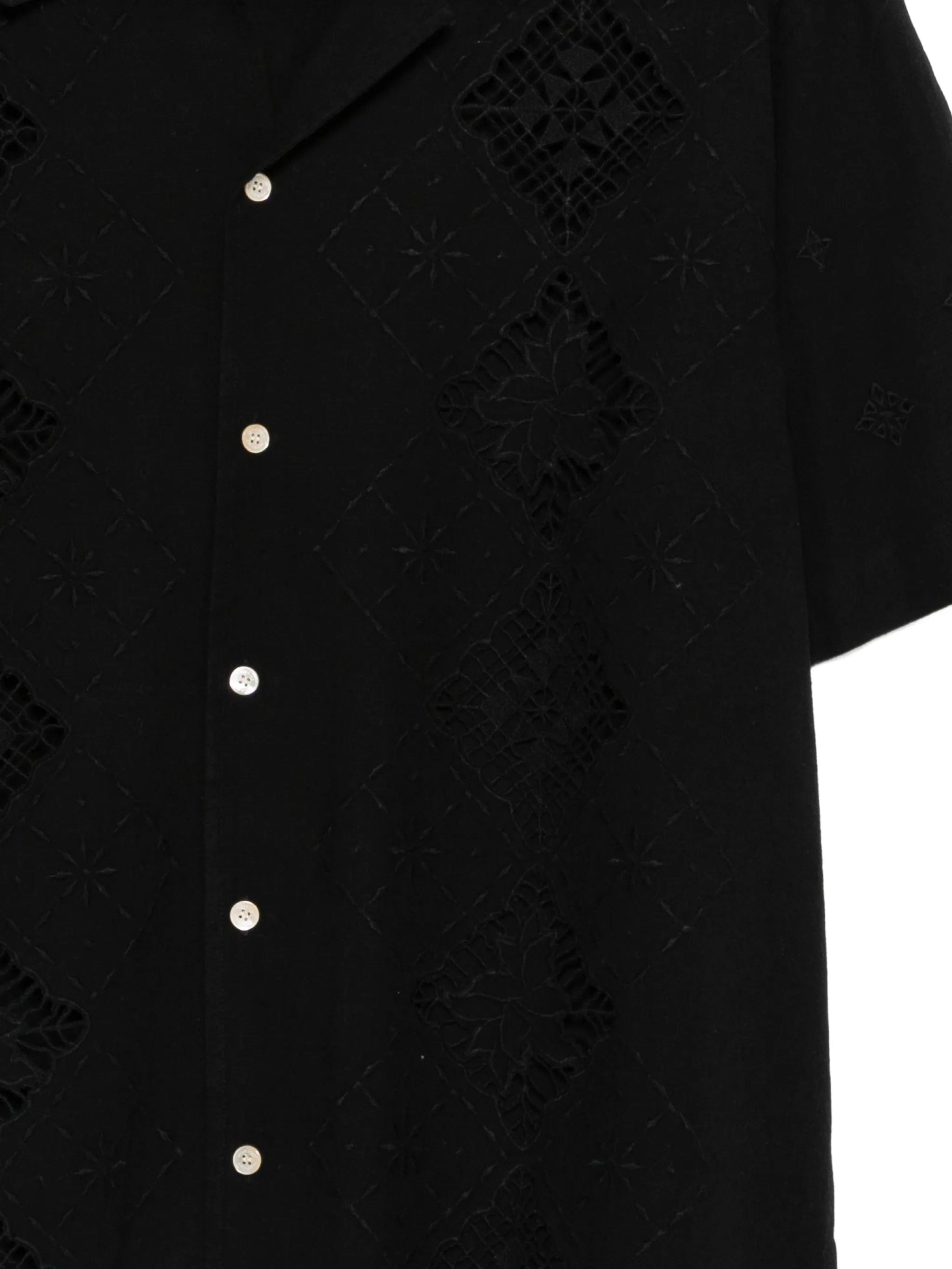 Marant Indy openwork short - sleeve shirt