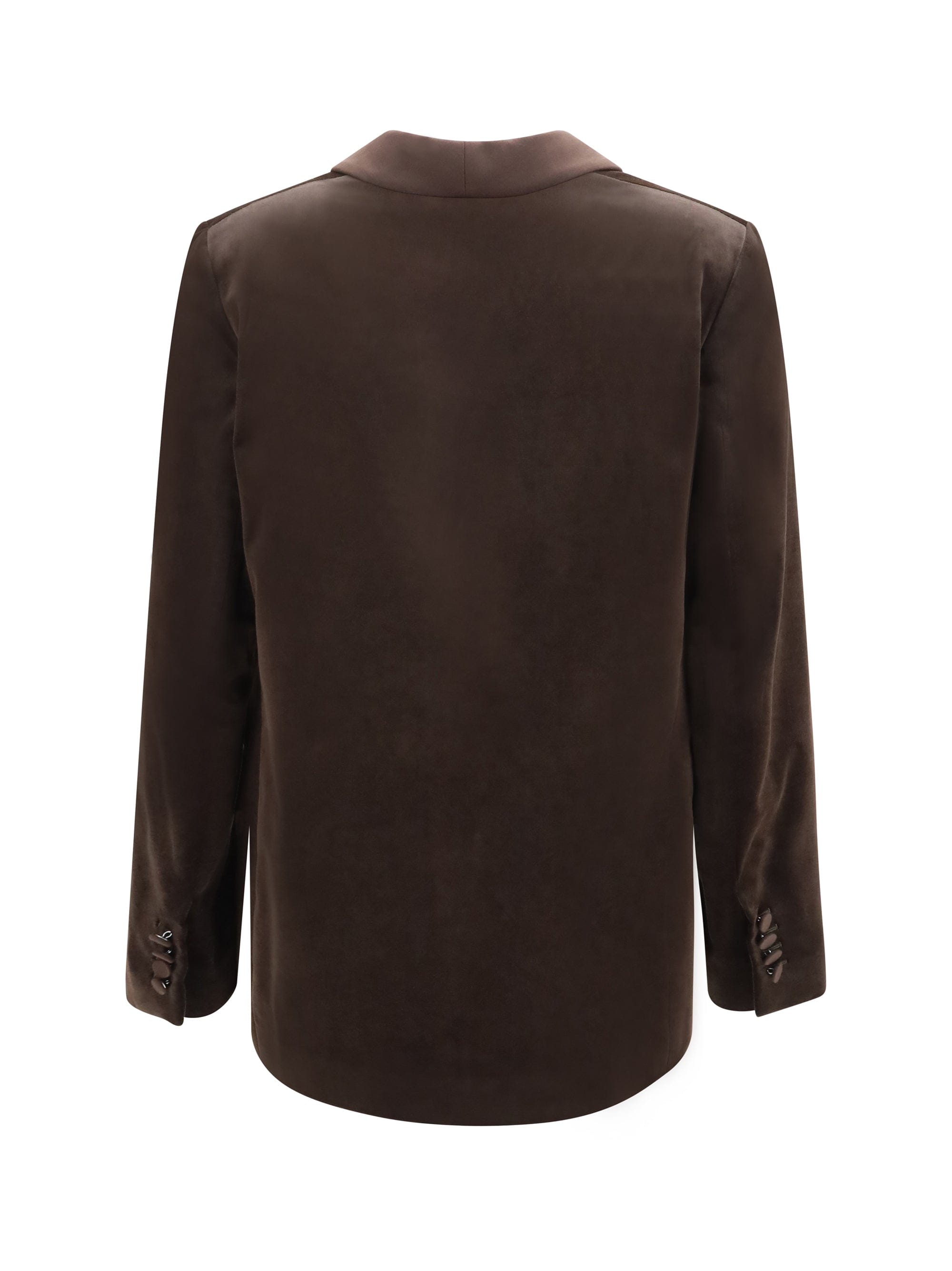 Lardini Velvet Blazer — Brown