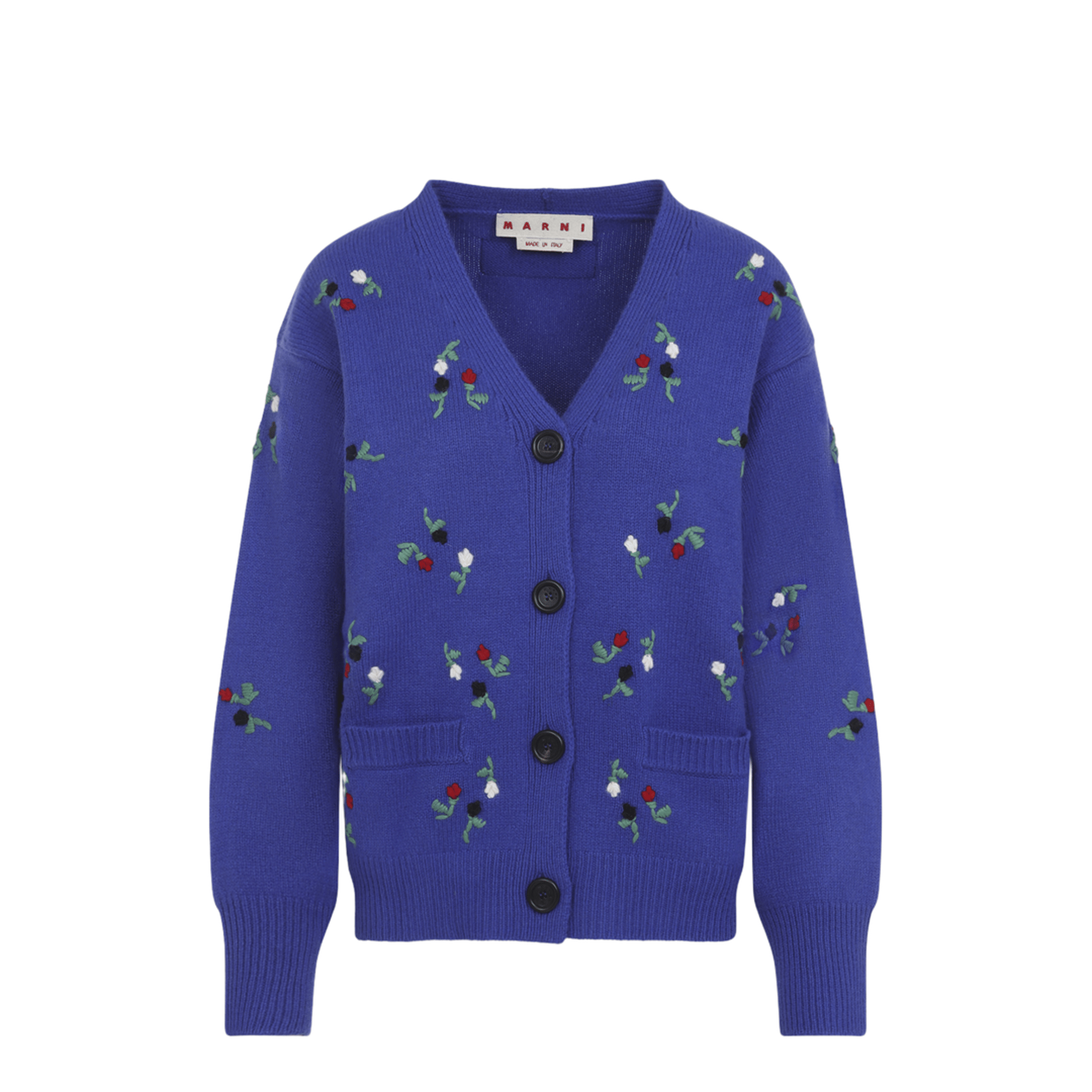 Marni Embroidered Floral Cardigan