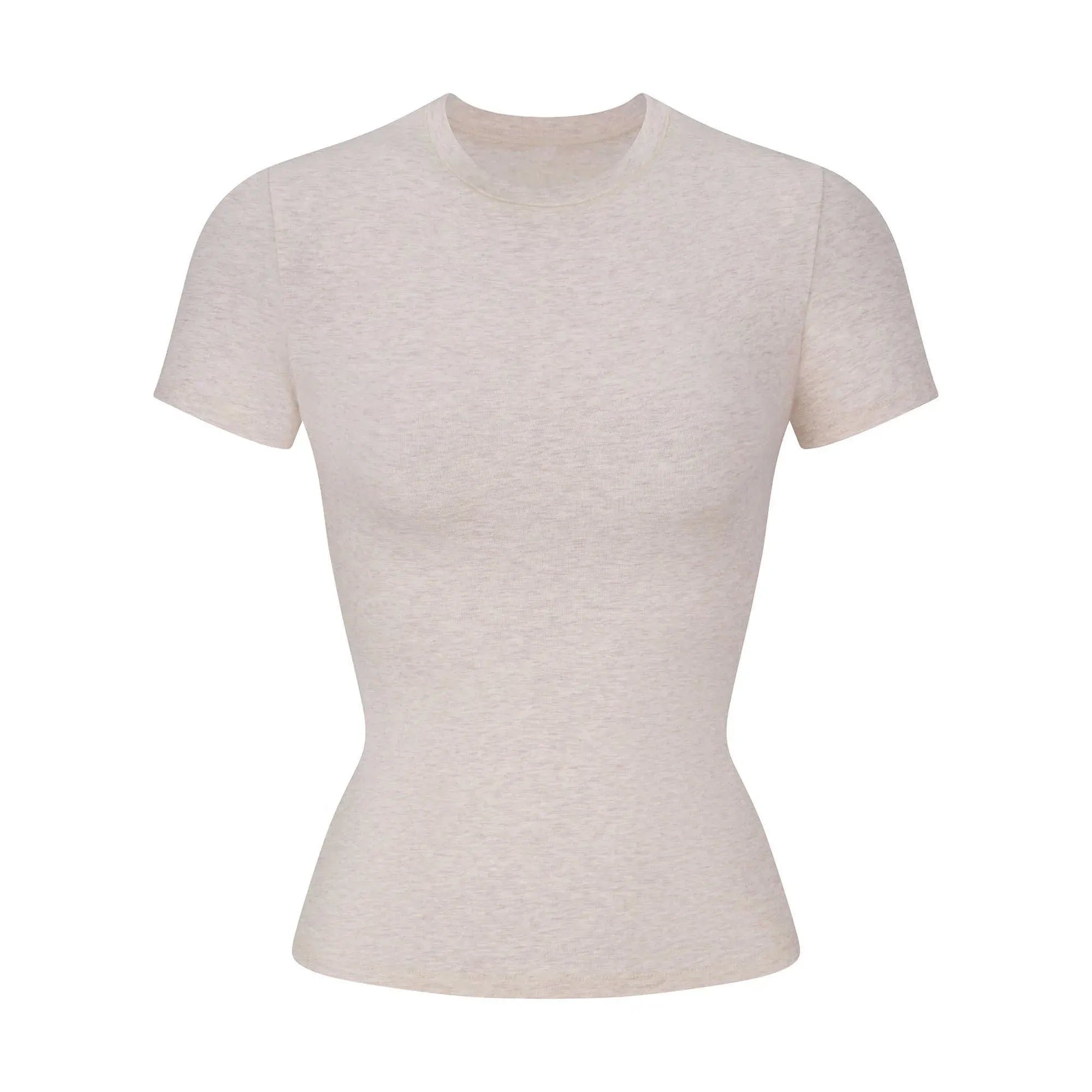 COTTON JERSEY Skims Cotton Jersey T - shirt Heather Oatmeal