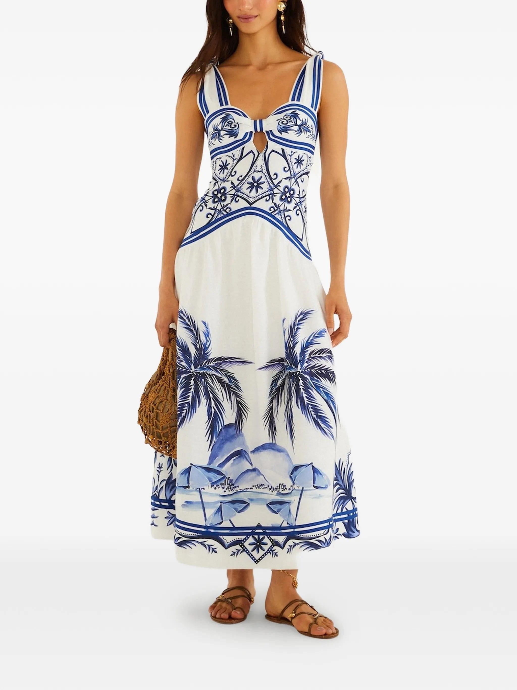 FARM Rio Wonderful City printed midi dress