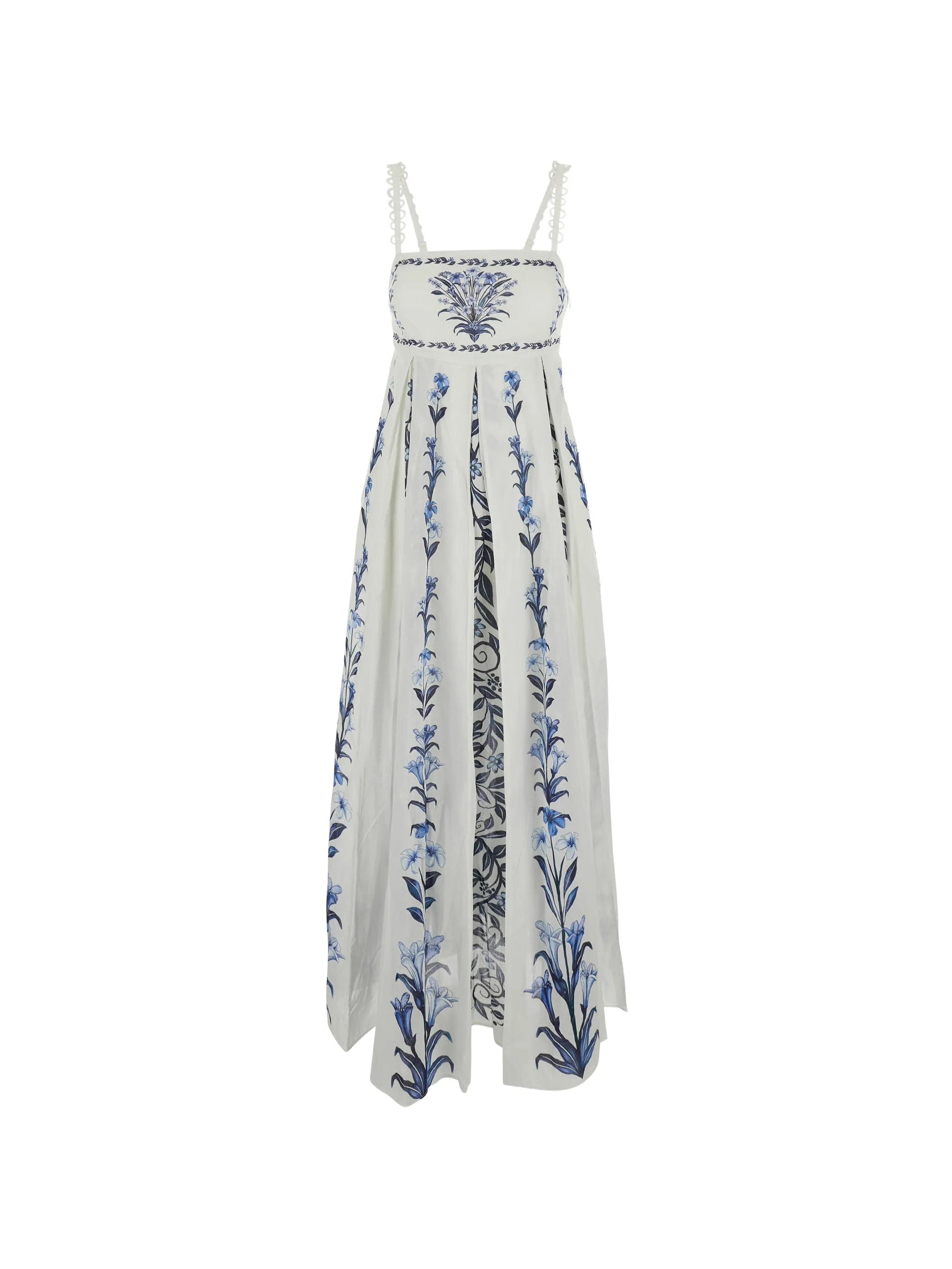 FARM Rio Flowers Arch Pleats maxi dress