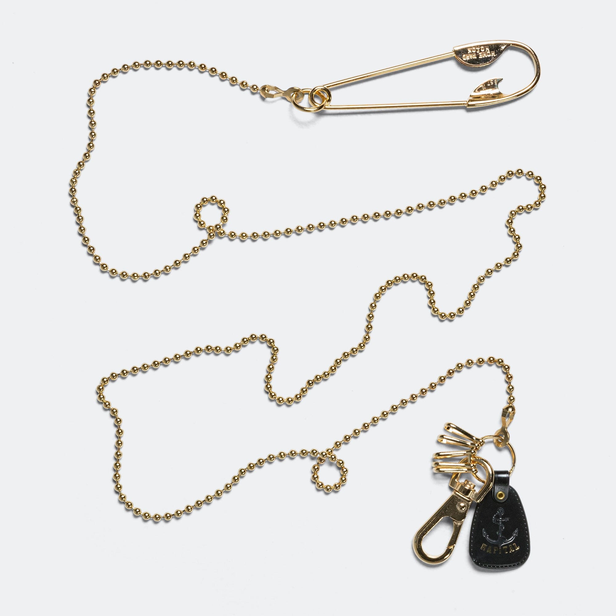 Kapital Brass ANCHO Snood Chain - Gold