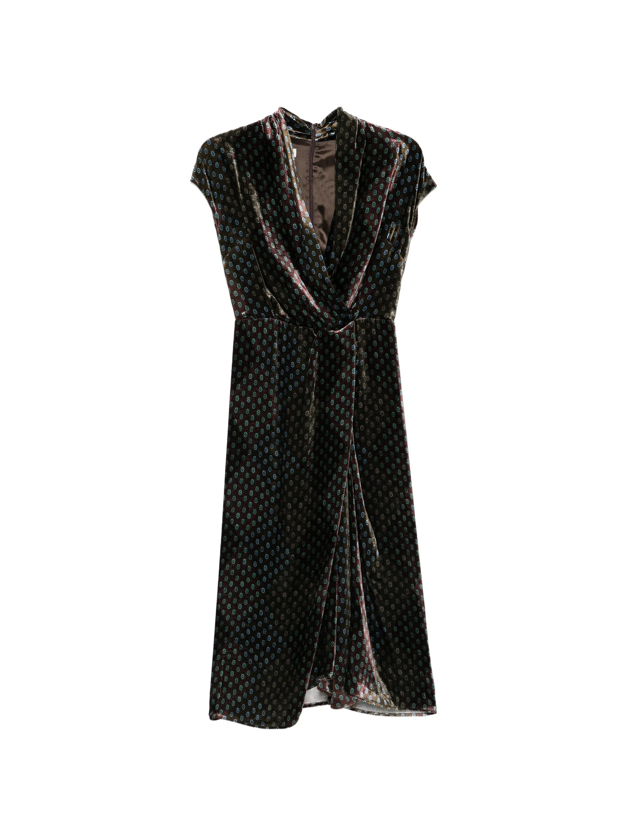 Dries Van Noten patterned wrap dress