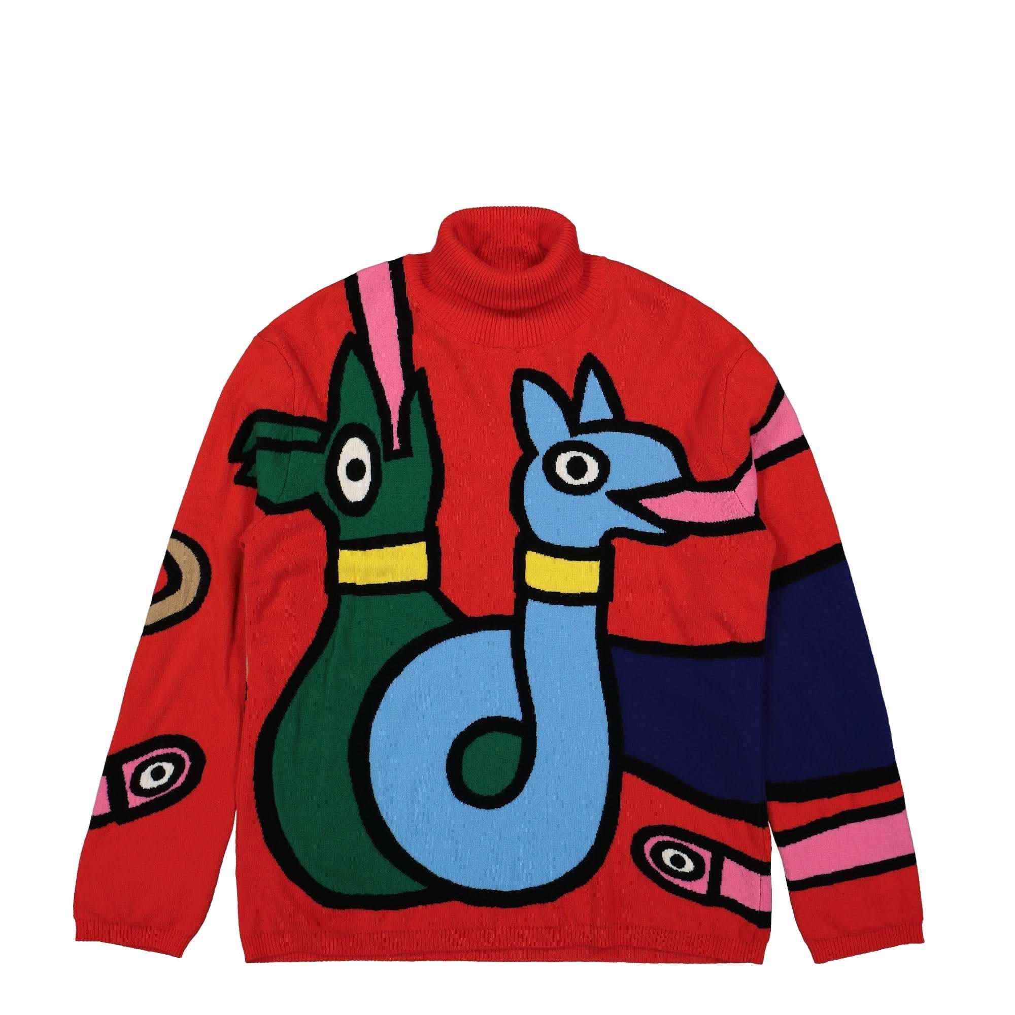 Walter Van Beirendonck Viper Knit Oversized High Collar