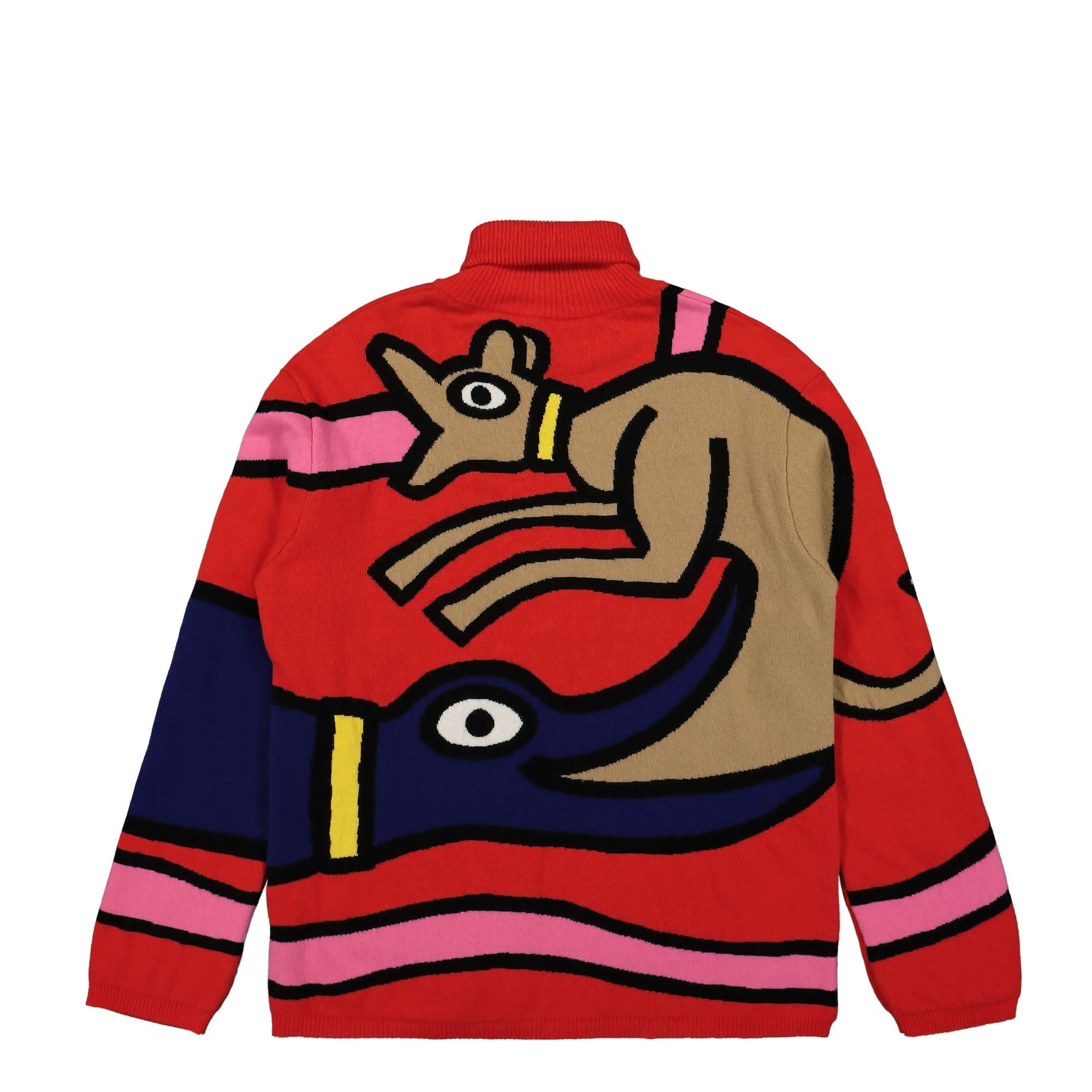 Walter Van Beirendonck Viper Knit Oversized High Collar