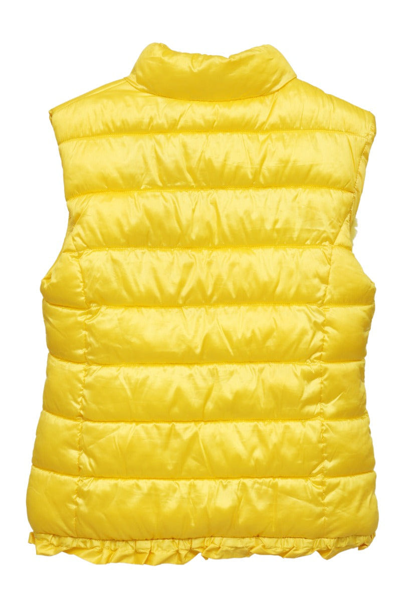 Mayoral Kids 6 - 7 Years Yellow Light Weight Puffer Vest