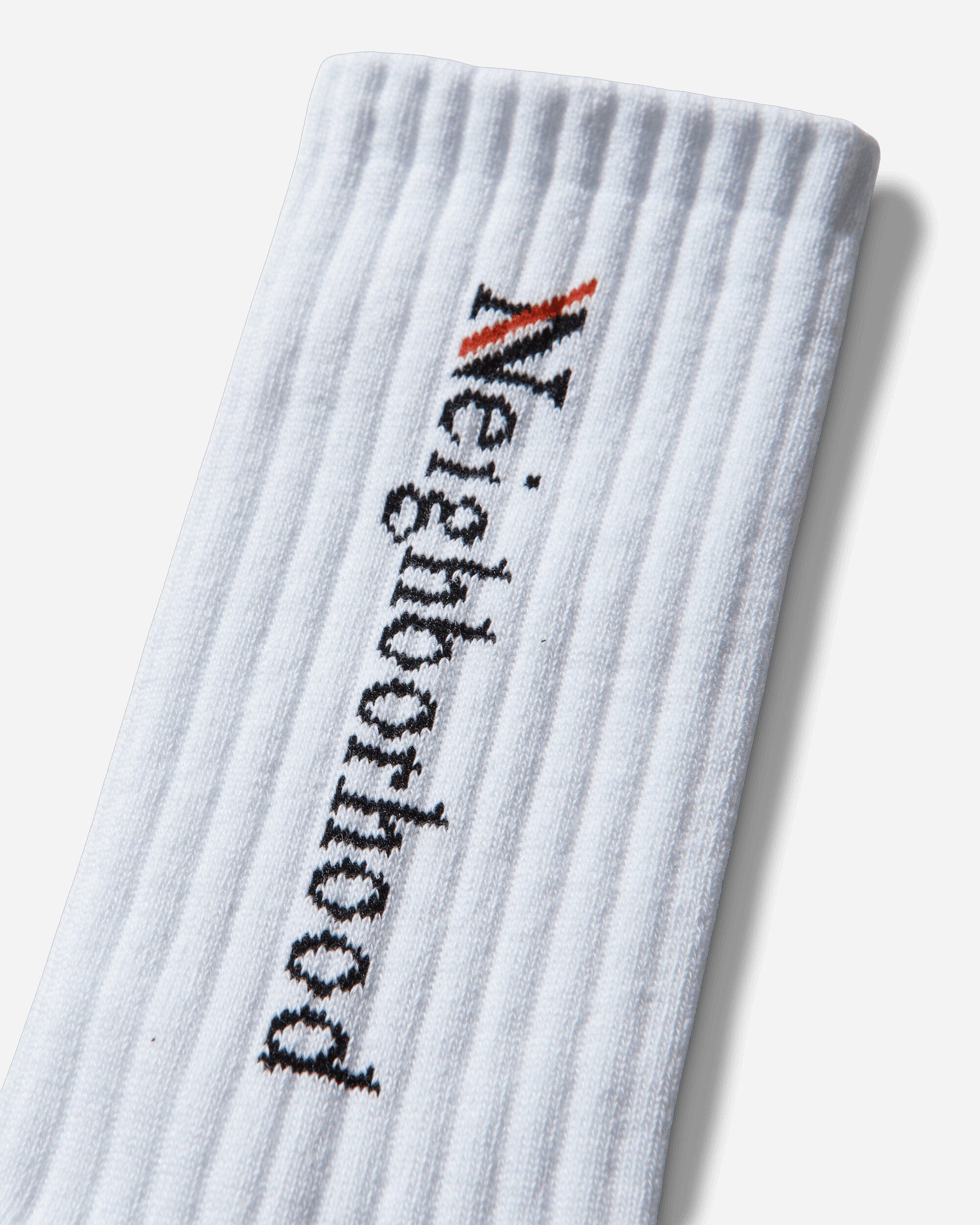 Neighborhood Logo Socks White