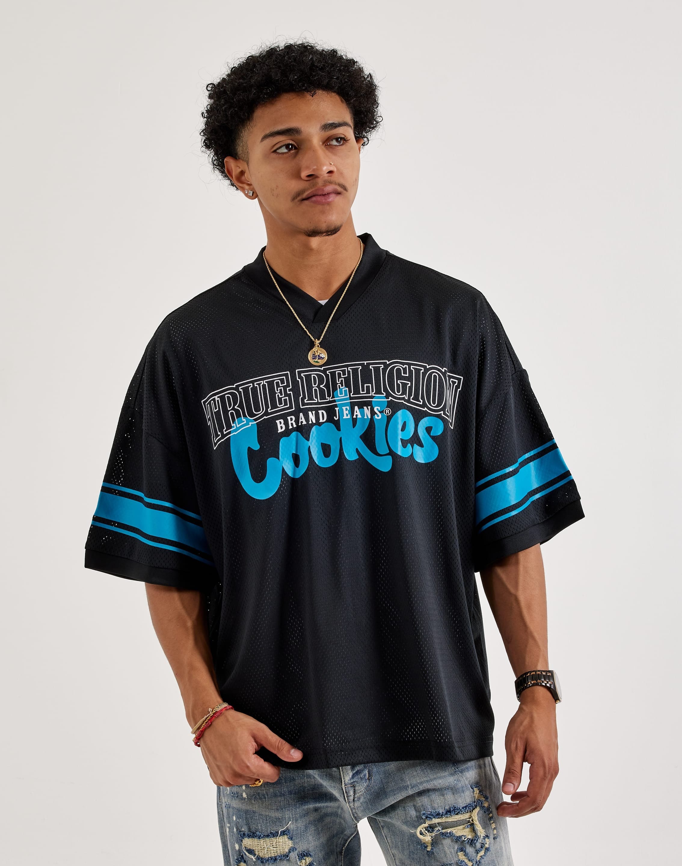 True Religion Cookies Mesh Football Jersey