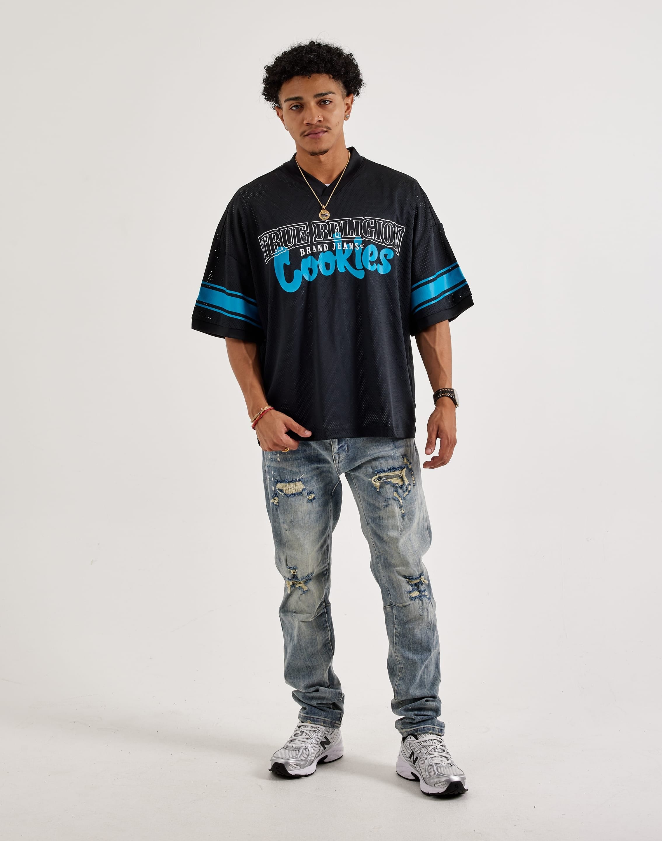 True Religion Cookies Mesh Football Jersey