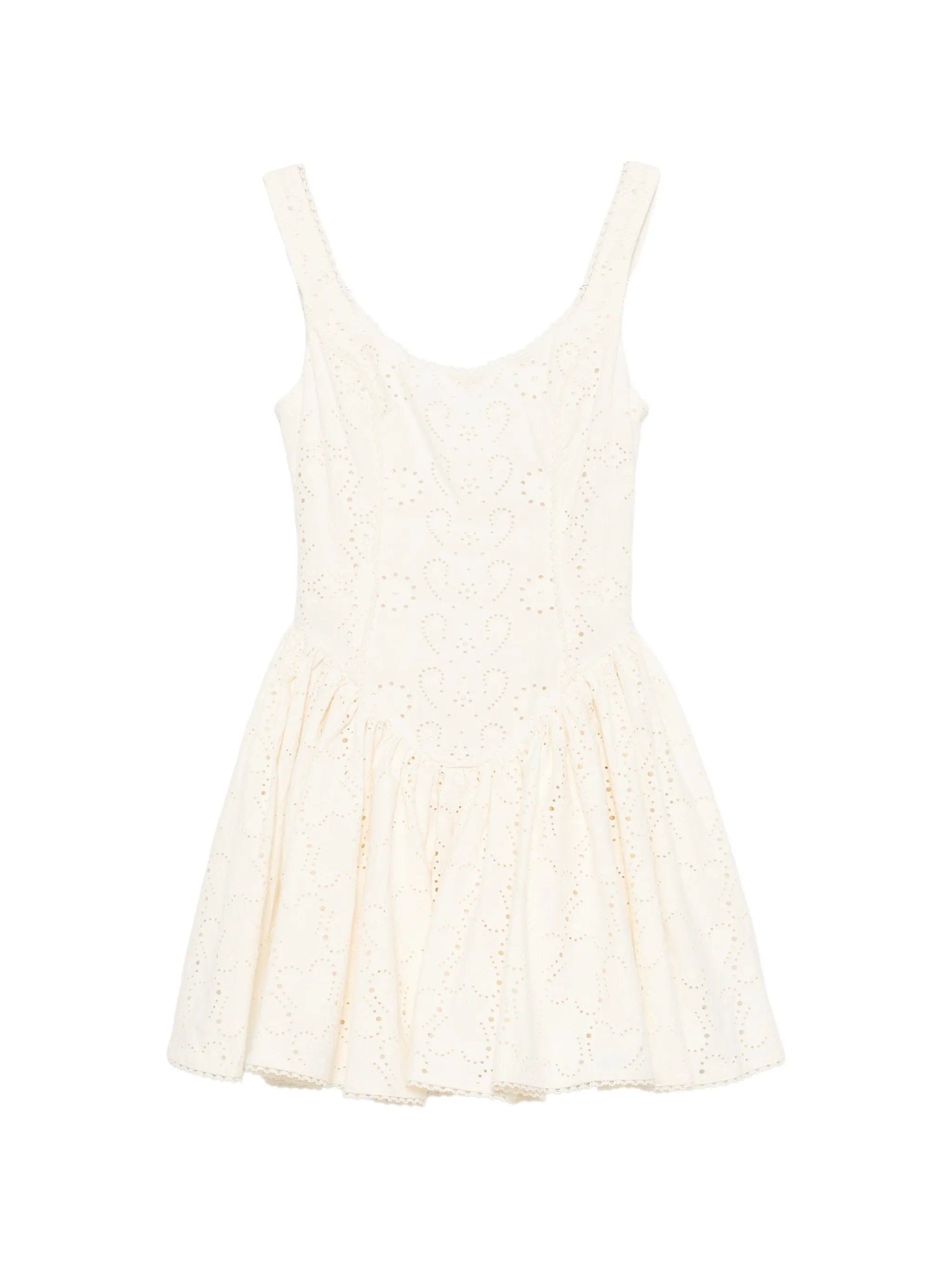 Agua by Agua Bendita Pluma eyelet - embroidered mini dress