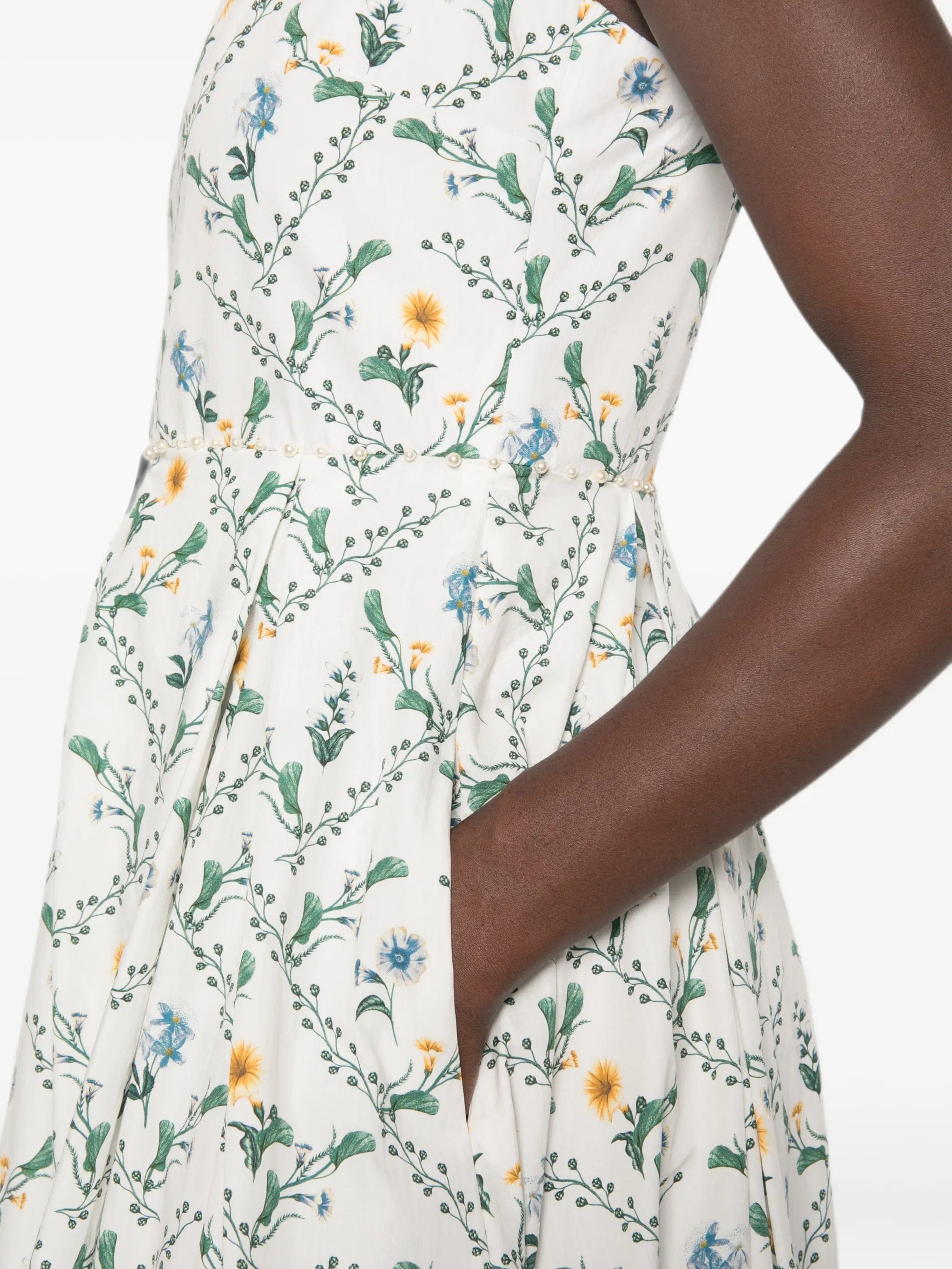 Agua by Agua Bendita Alcaparra Brisa floral - print midi dress