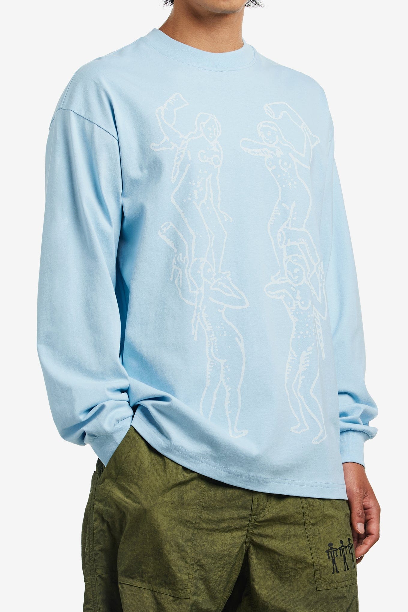 THE Trilogy TAPES FEMALE LEG THROWING LONGSLEEVE