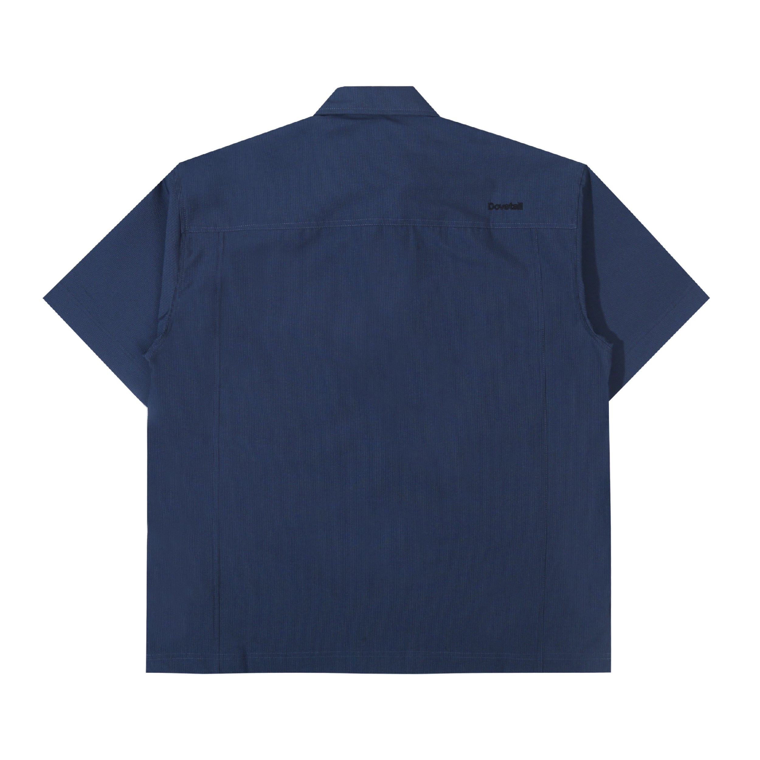 Dovetail Double Pocket Half Zip Shirt - Navy