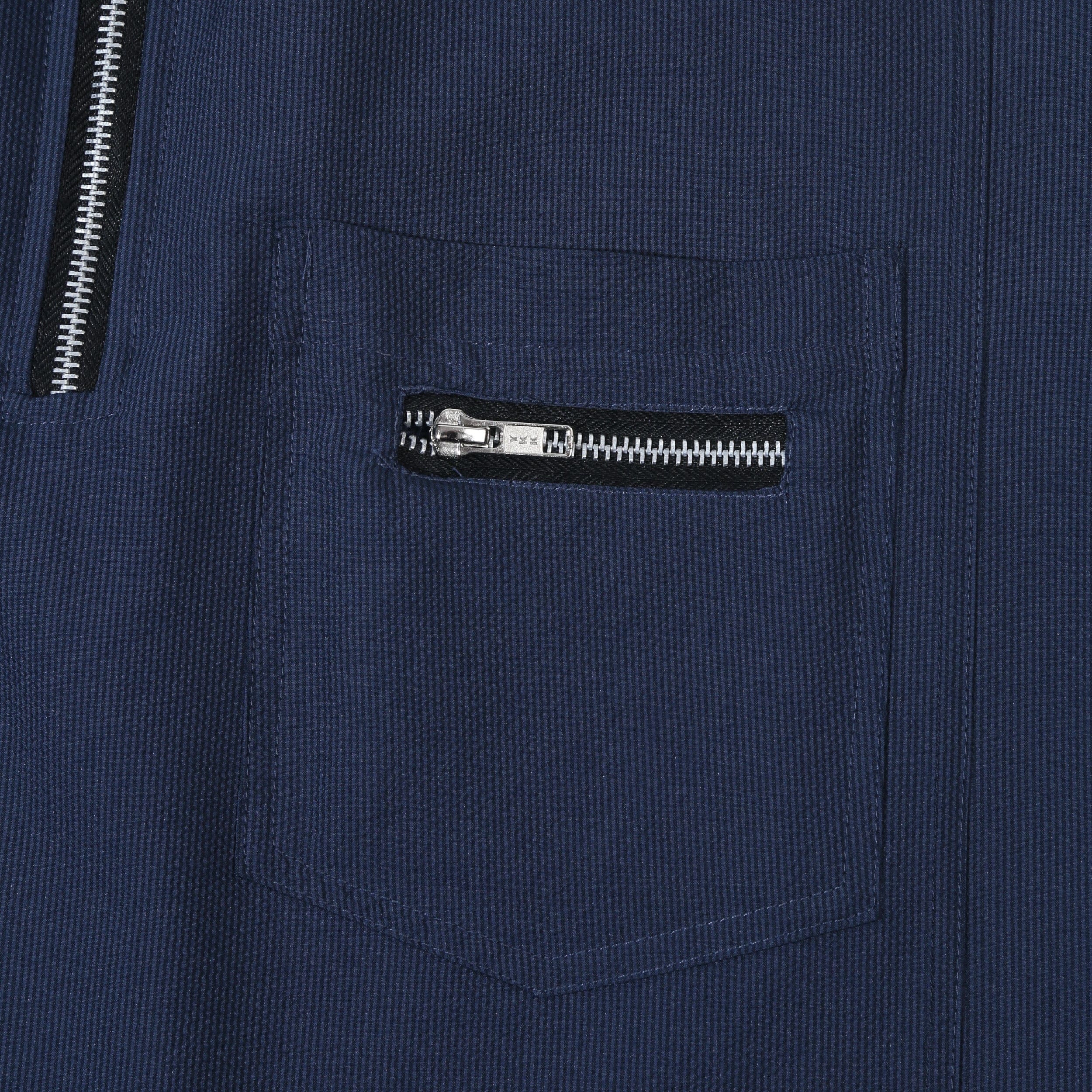 Dovetail Double Pocket Half Zip Shirt - Navy