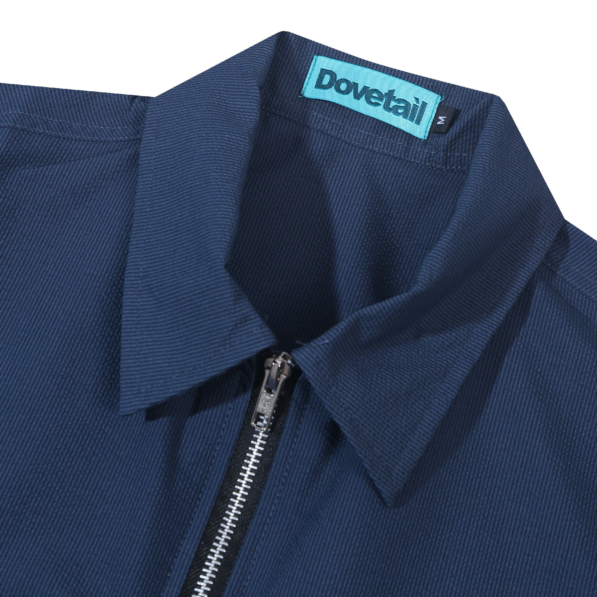 Dovetail Double Pocket Half Zip Shirt - Navy
