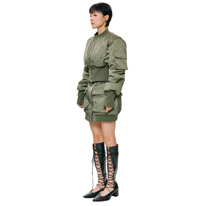 BLANC Studio ZERO GRAVITY BOMBER MINI SKIRT