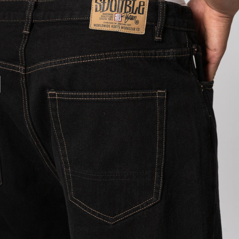 S/double Denim Standard Short - Raw Black