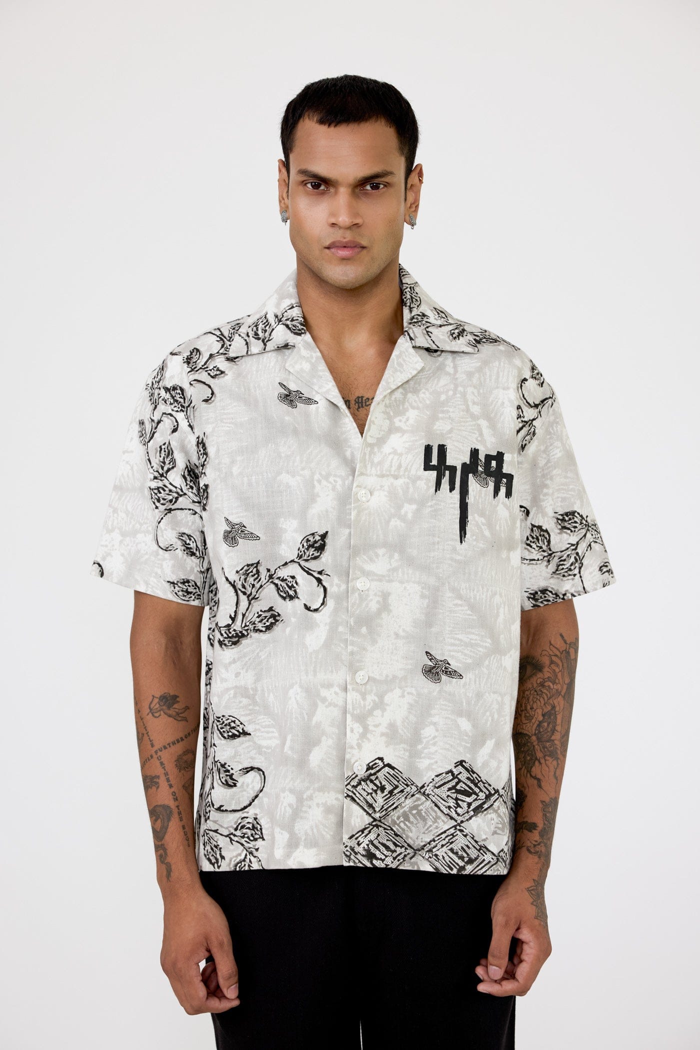 F A R A K Baagh' Blockprint Shirt