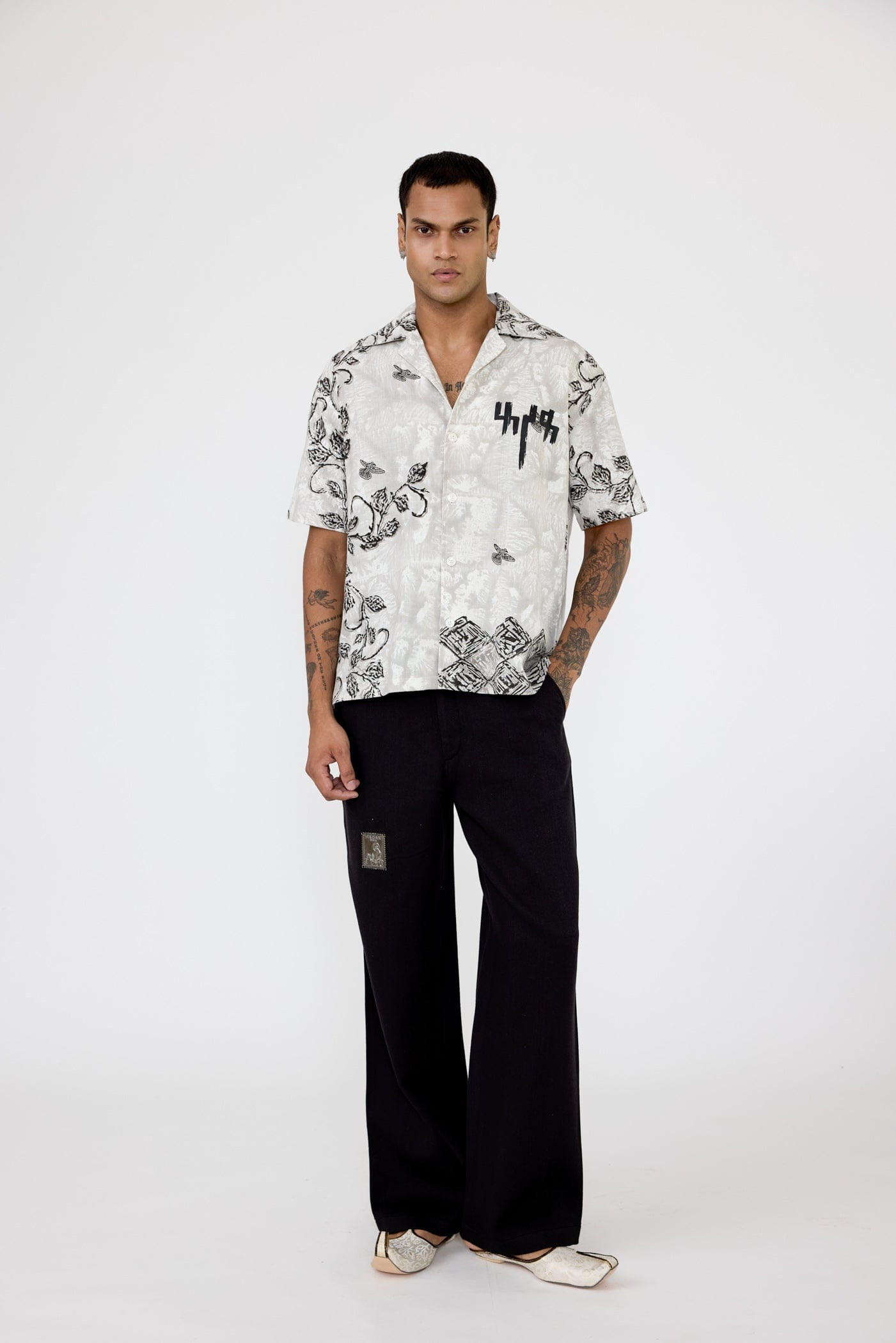 F A R A K Baagh' Blockprint Shirt