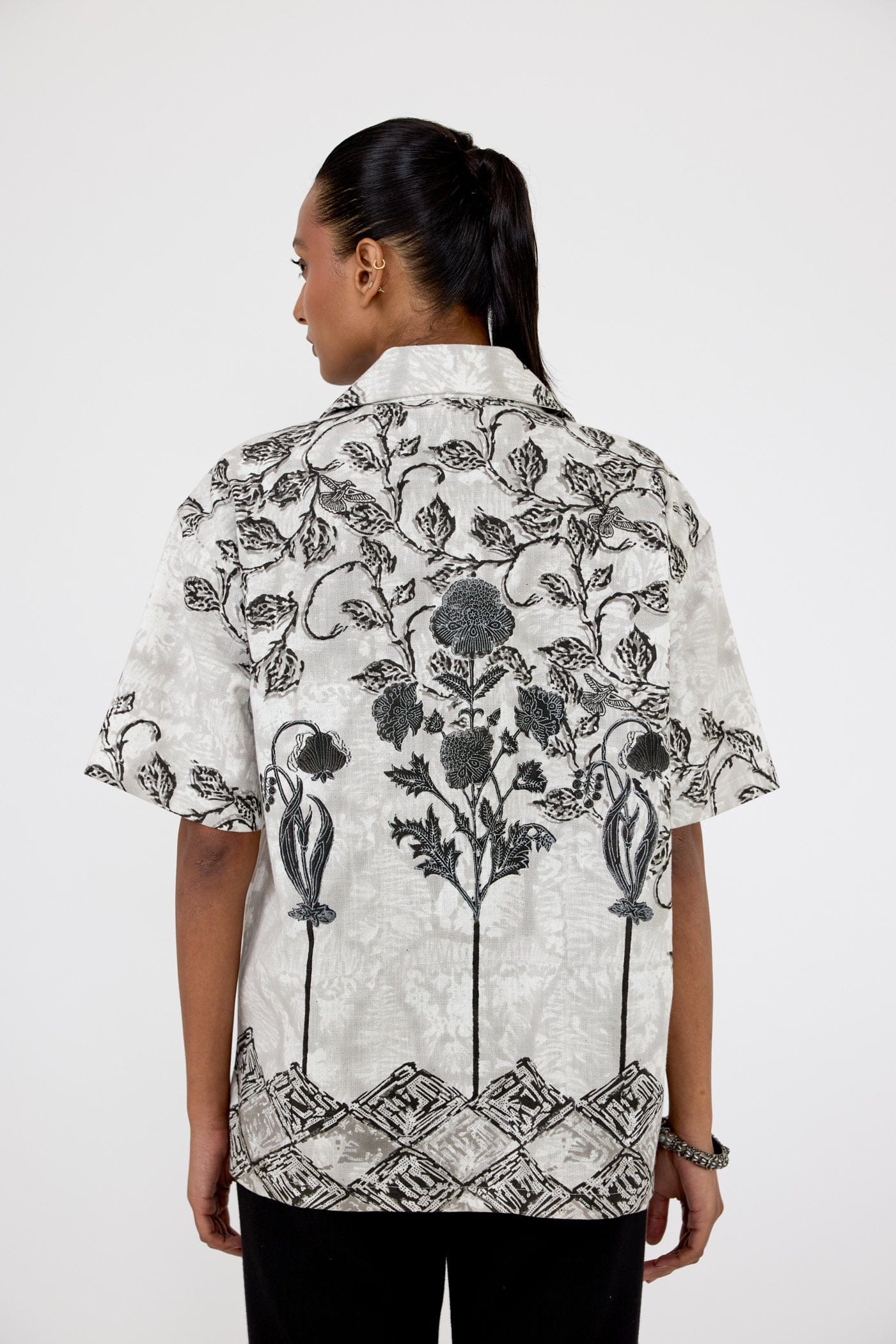 F A R A K Baagh' Blockprint Shirt