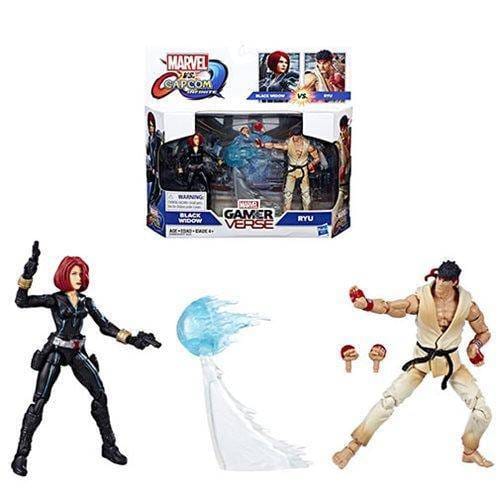 Hasbro Marvel Gamerverse Marvel vs. Capcom Black Widow vs. Ryu 3 3/4 - Inch Action Figure 2 - Pack