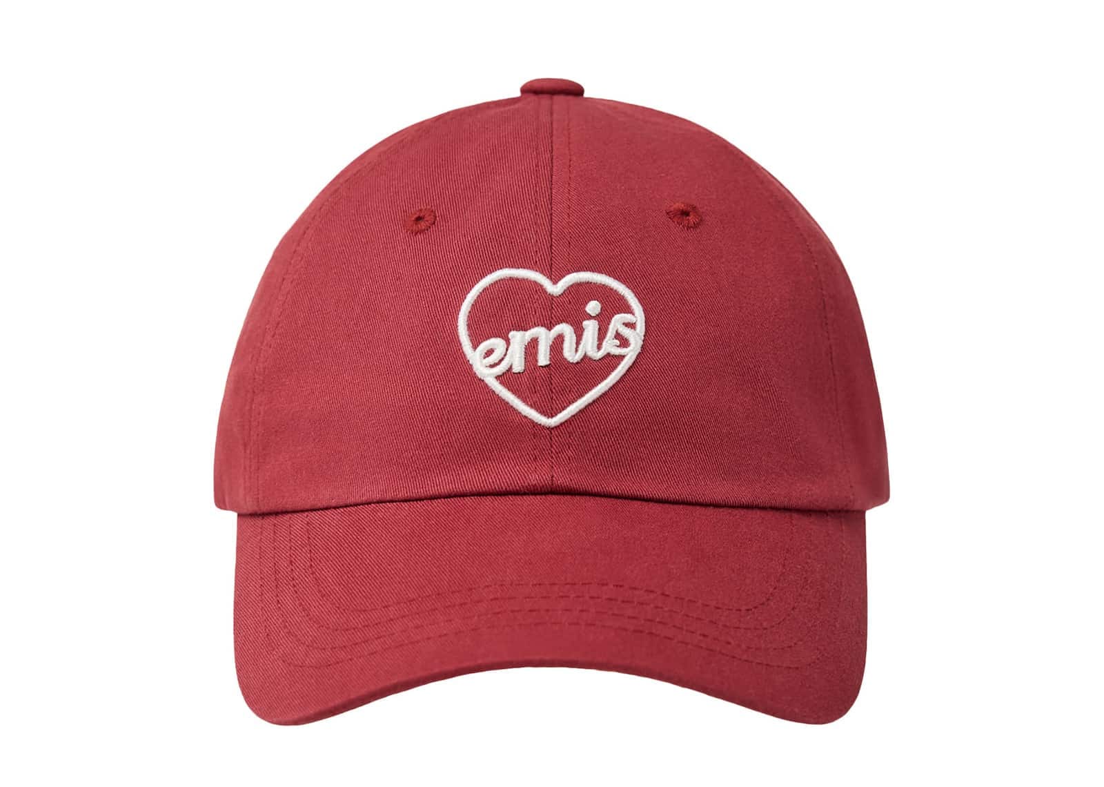 Emis Heart Ball Cap Red