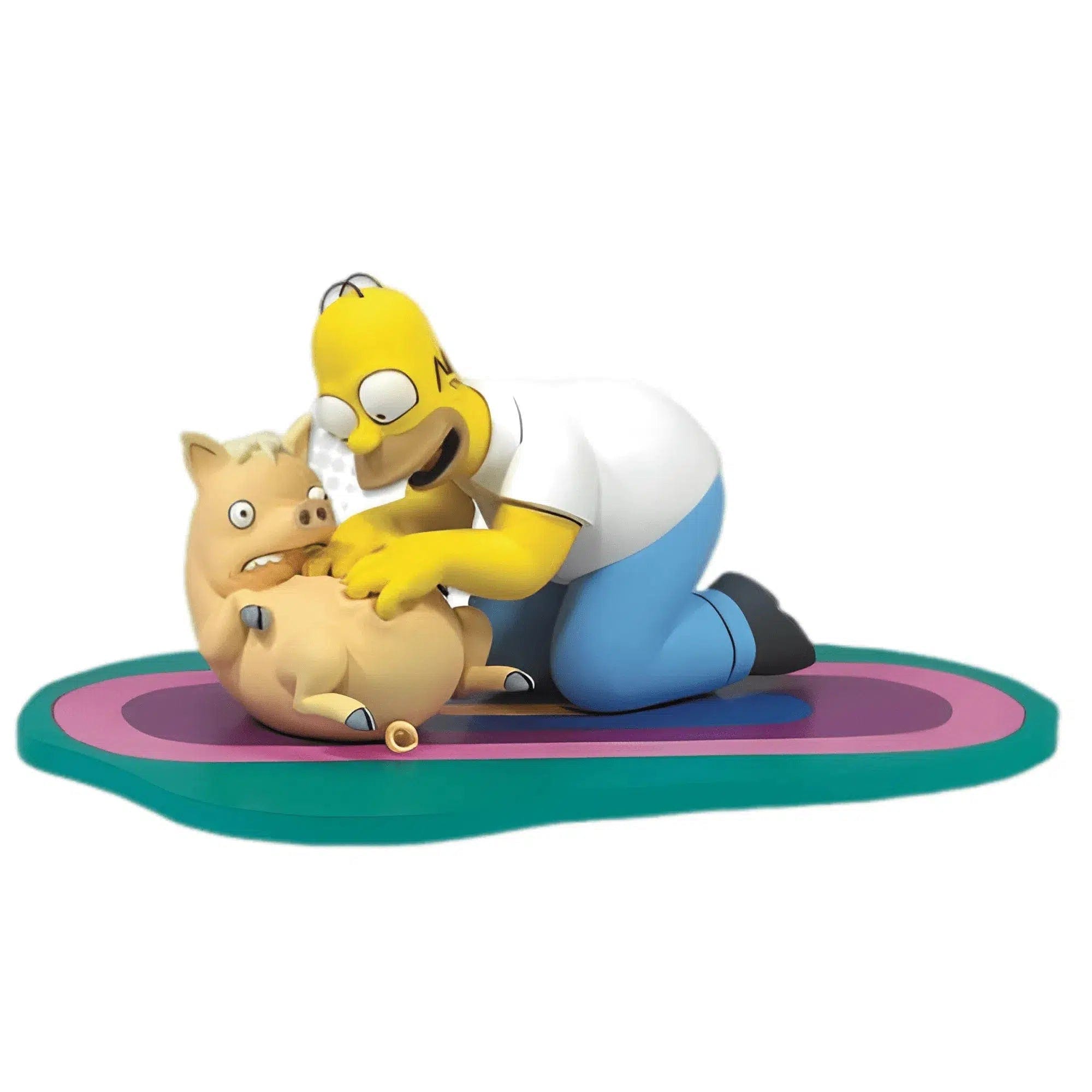 Mcfarlane Toys The Simpsons - Movie Mayhem Homer & Plopper "Who's a Good Piggy?" Action Figure - McFarlane Toys - Series (2007)