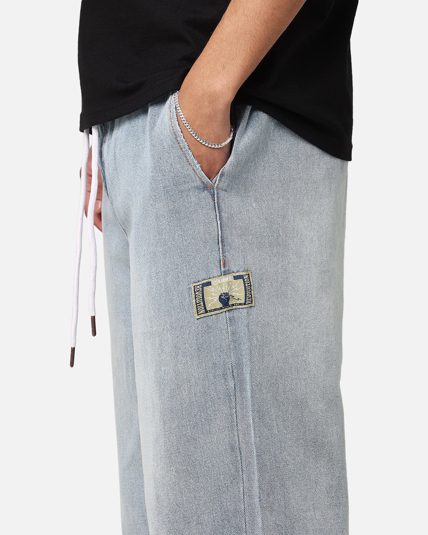 CARRE X - Large Denim XXL Jogger Pant Vintage Blue
