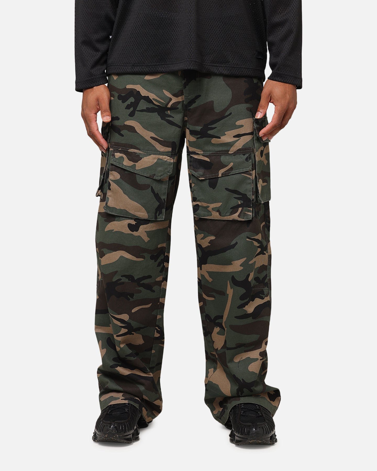 The Anti Order Artillery Baggy Cargo Pants Woodland Camo