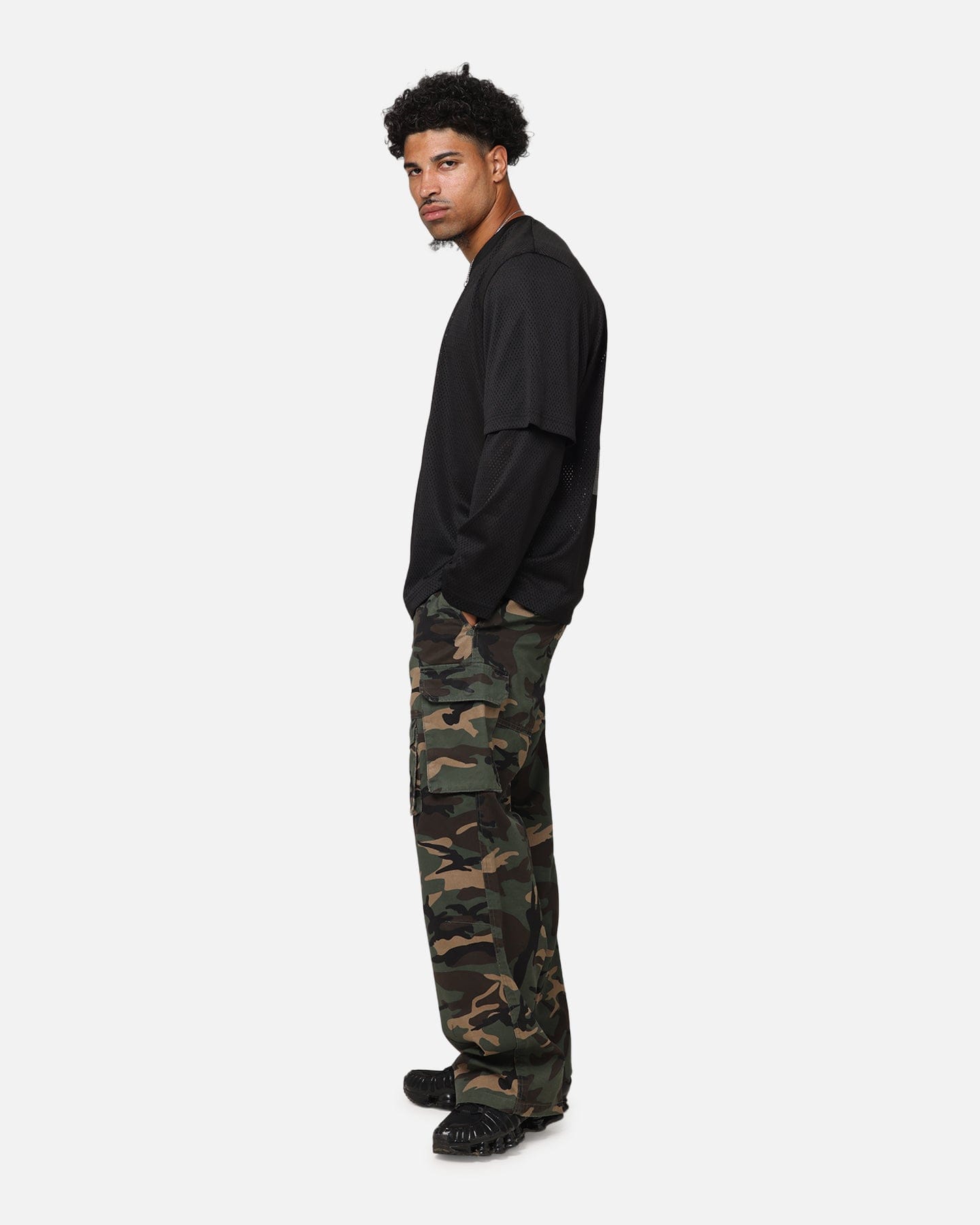 The Anti Order Artillery Baggy Cargo Pants Woodland Camo
