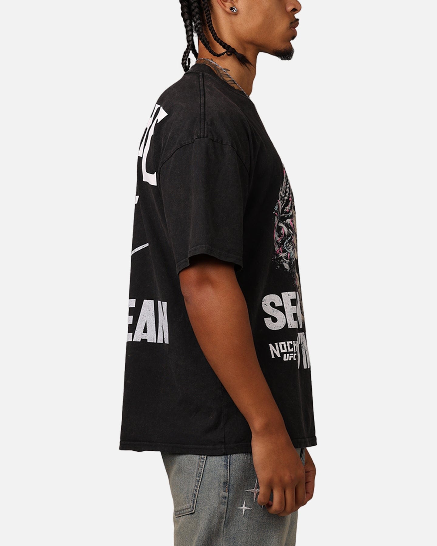 Noche UFC By Culture Kings Suga Sean O'Malley Noche T - Shirt Black Acidwash
