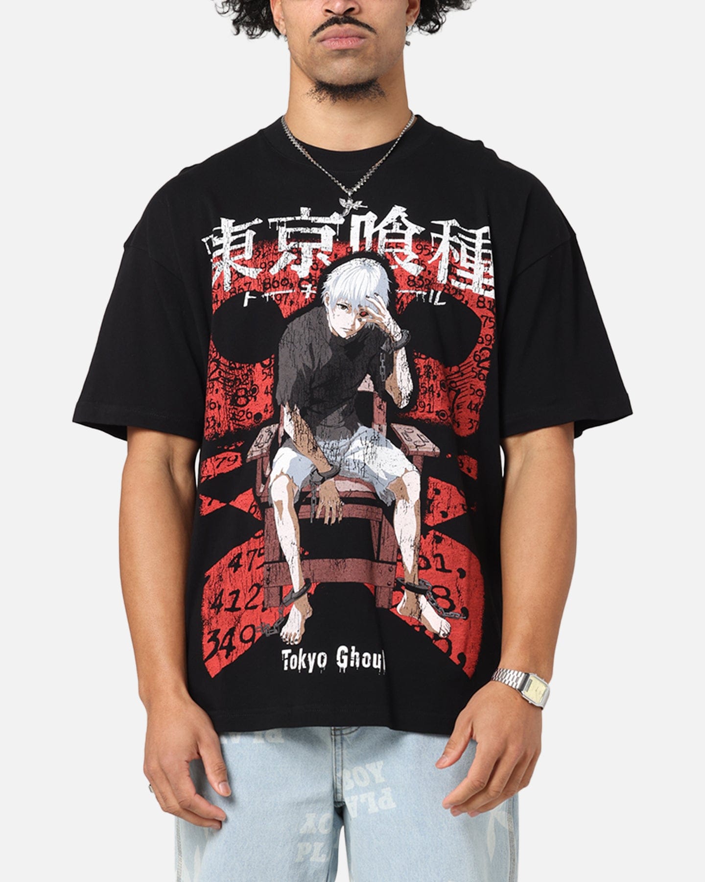 73studio x Tokyo Ghoul 1000 Minus 7 Vintage T - Shirt Black