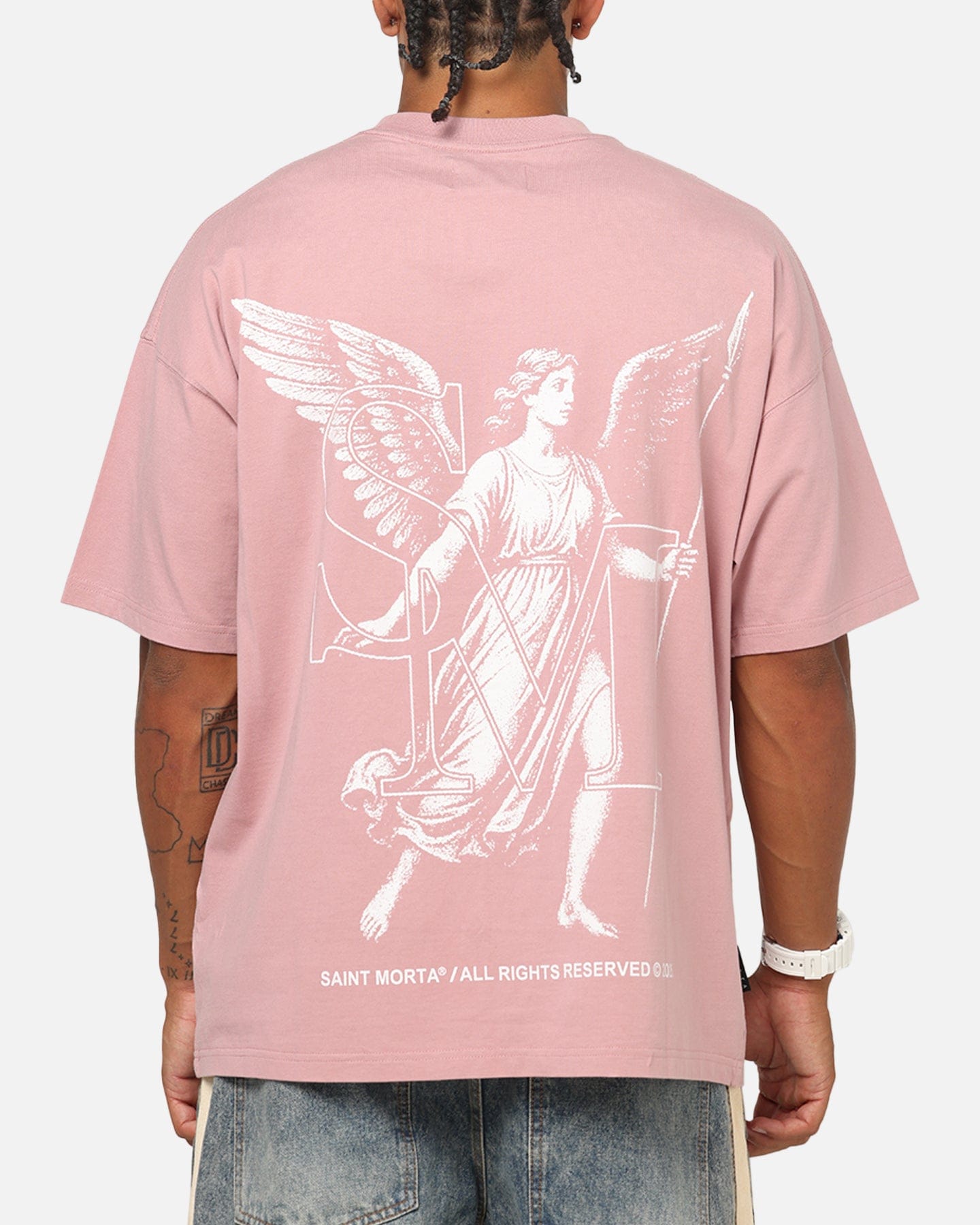 Saint Morta Archangel T - Shirt Dusty Pink
